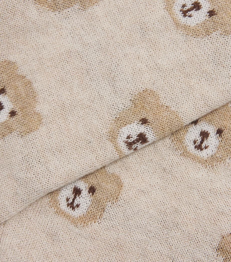 Harrods Organic Cotton Henry Bear Trousers (0-24 Months) Beige Image 4
