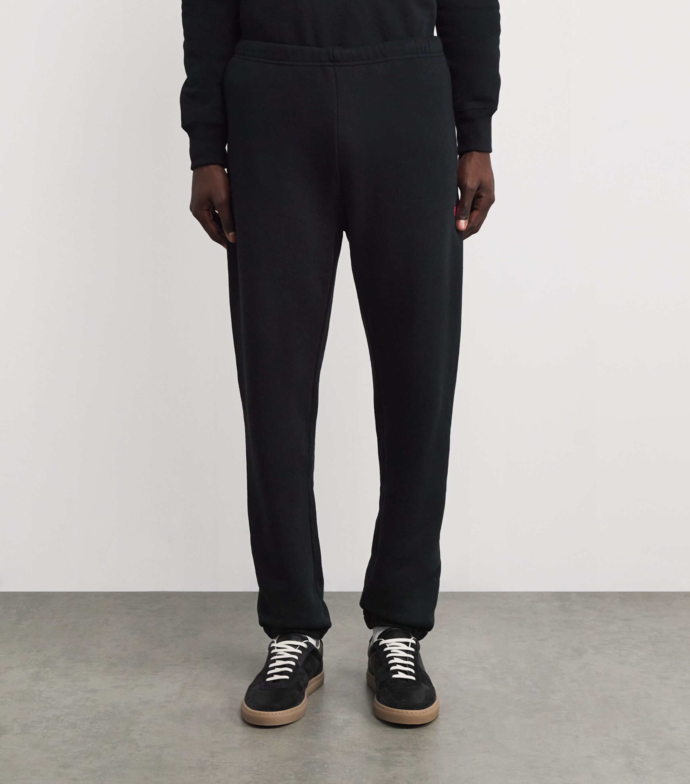 Cotton-Blend Logo Sweatpants POLO BLACK Image 3