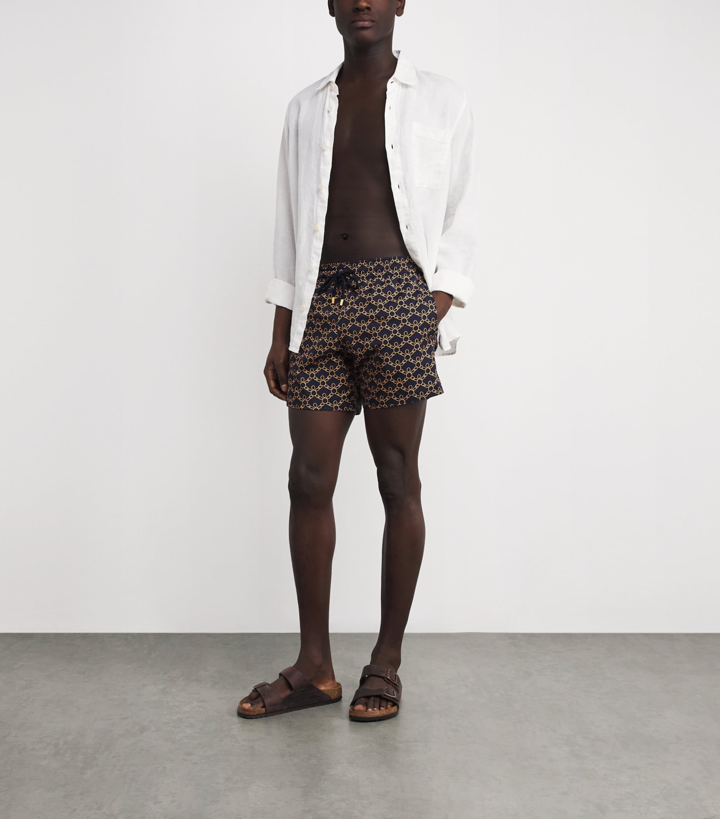 Turtle Print Moorise Swim Shorts 390-BLEU MARINE Image 2