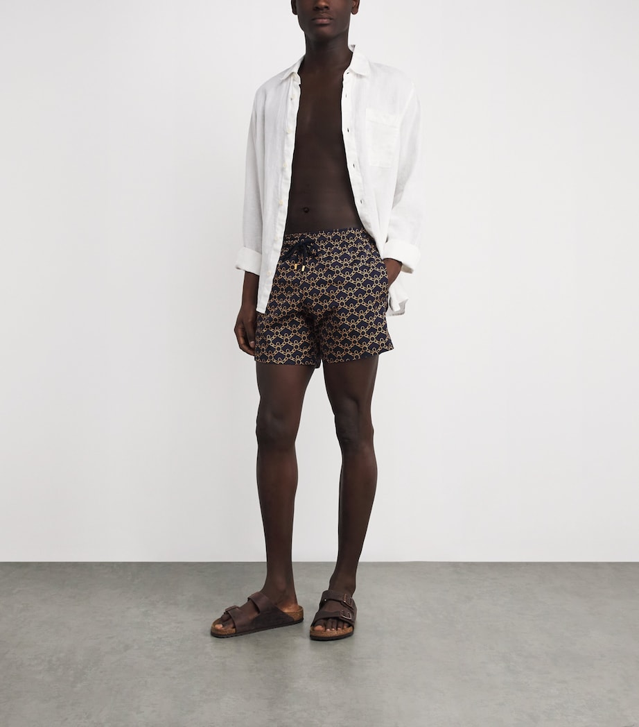 Turtle Print Moorise Swim Shorts 390-BLEU MARINE Image 2