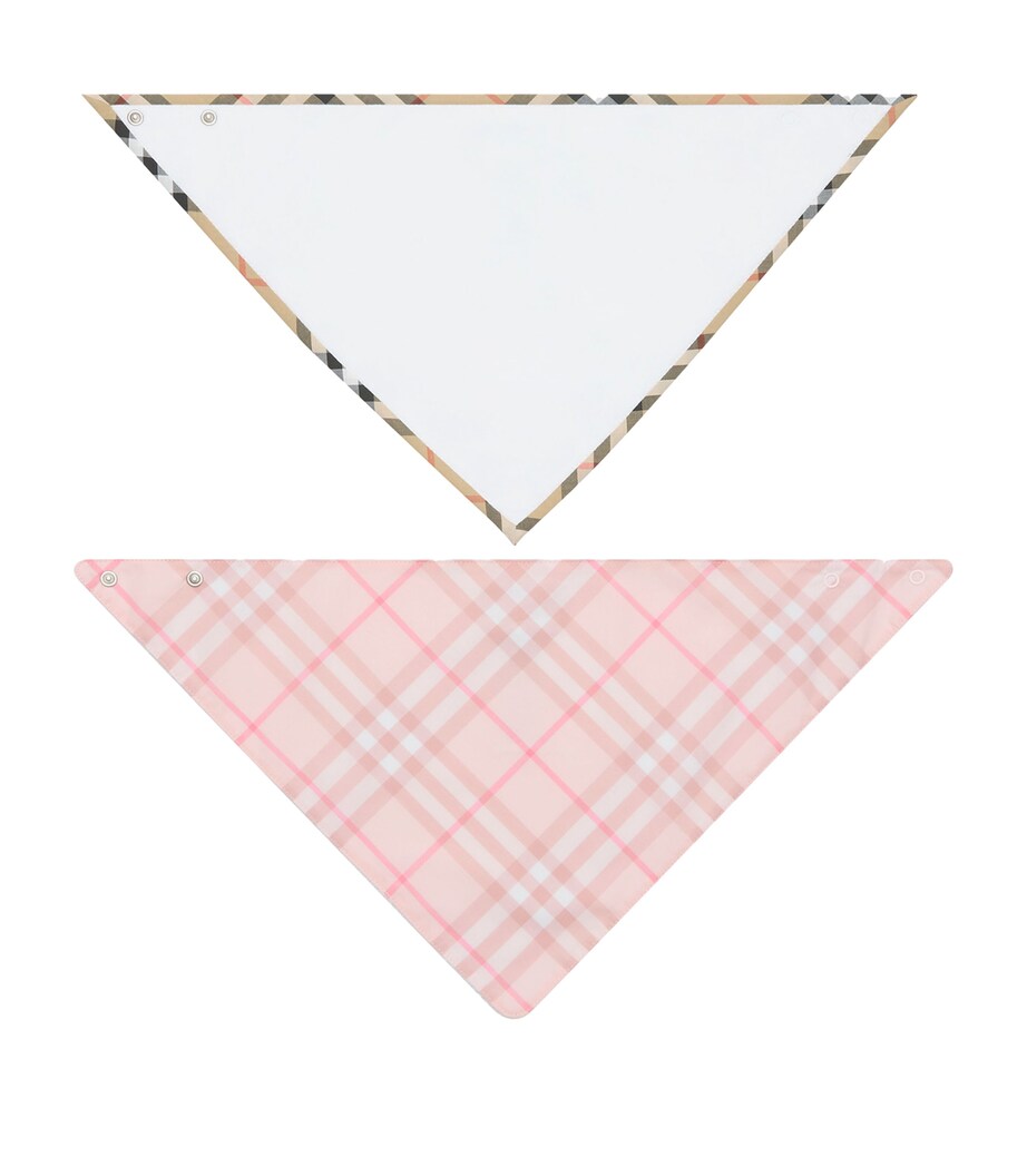 Cotton Check Bibs (Set of 2) ICE PINK IP CHECK Image 1