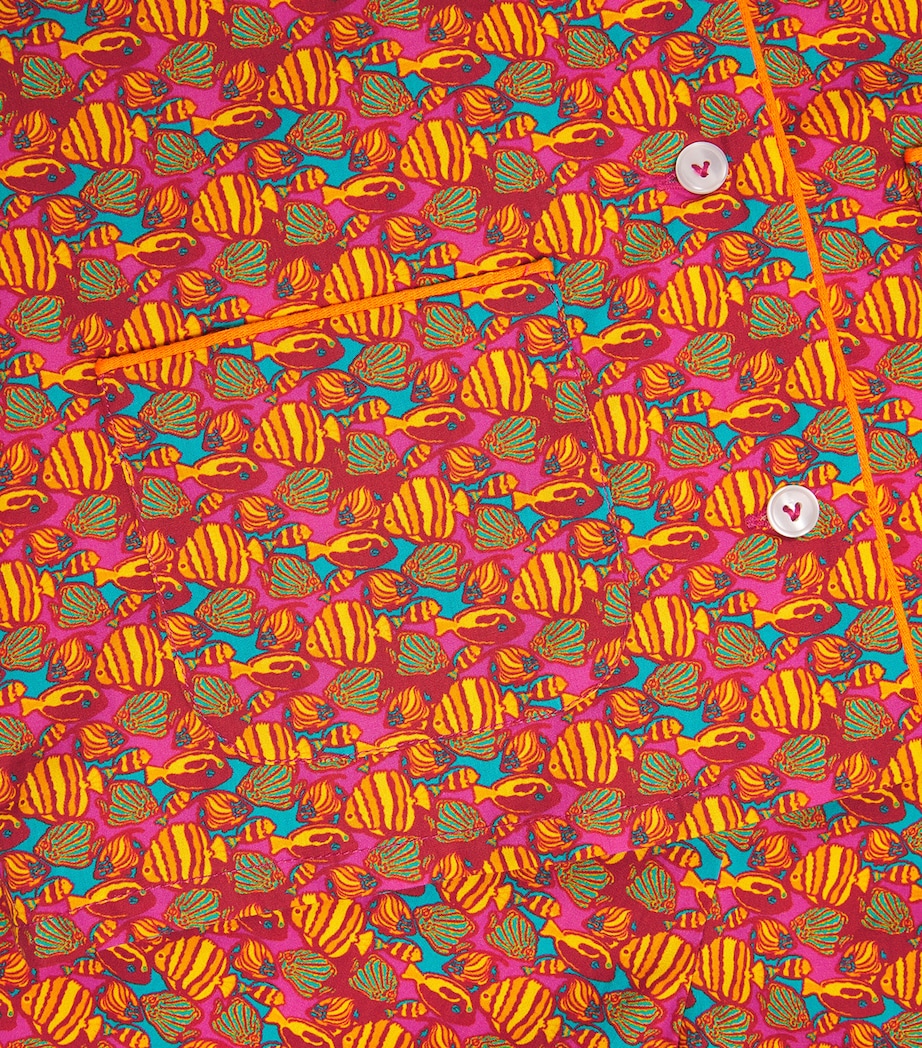 Cotton Fish Pyjama Set (4-14 Years) 167 BOUGAINVILLIER Image 4