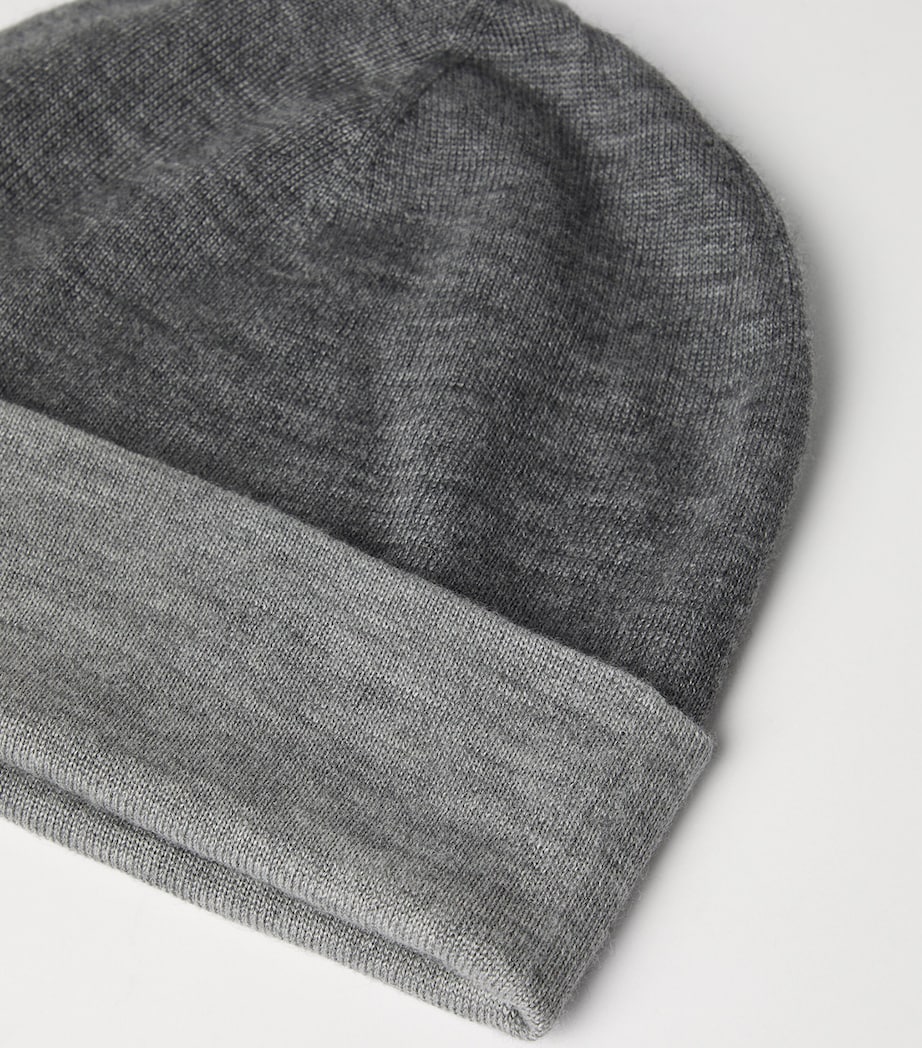 Cashmere-Silk Knitted Beanie C074K Image 2