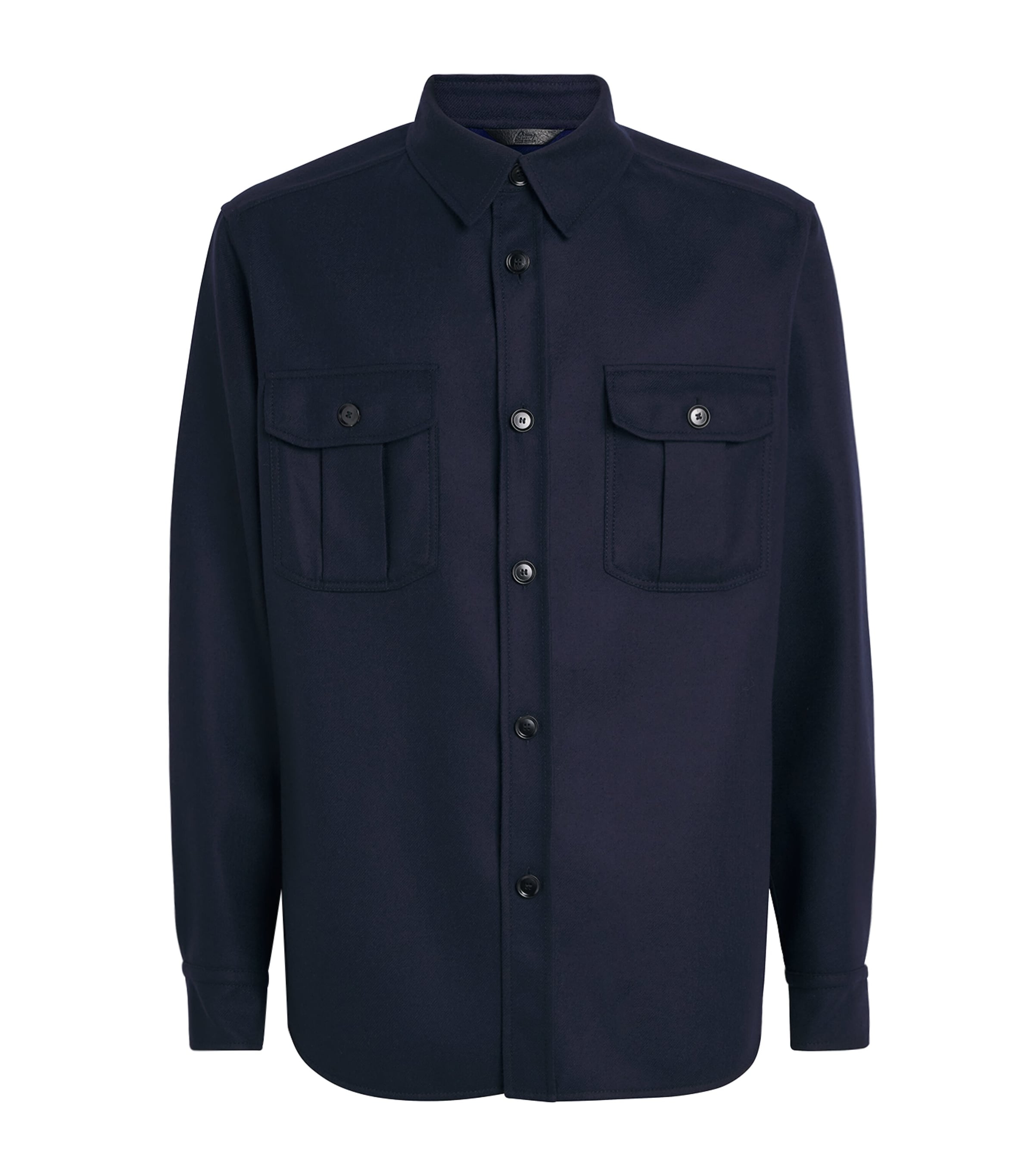 Brioni Mens Wool Twin-Pocket Overshirt Image 1