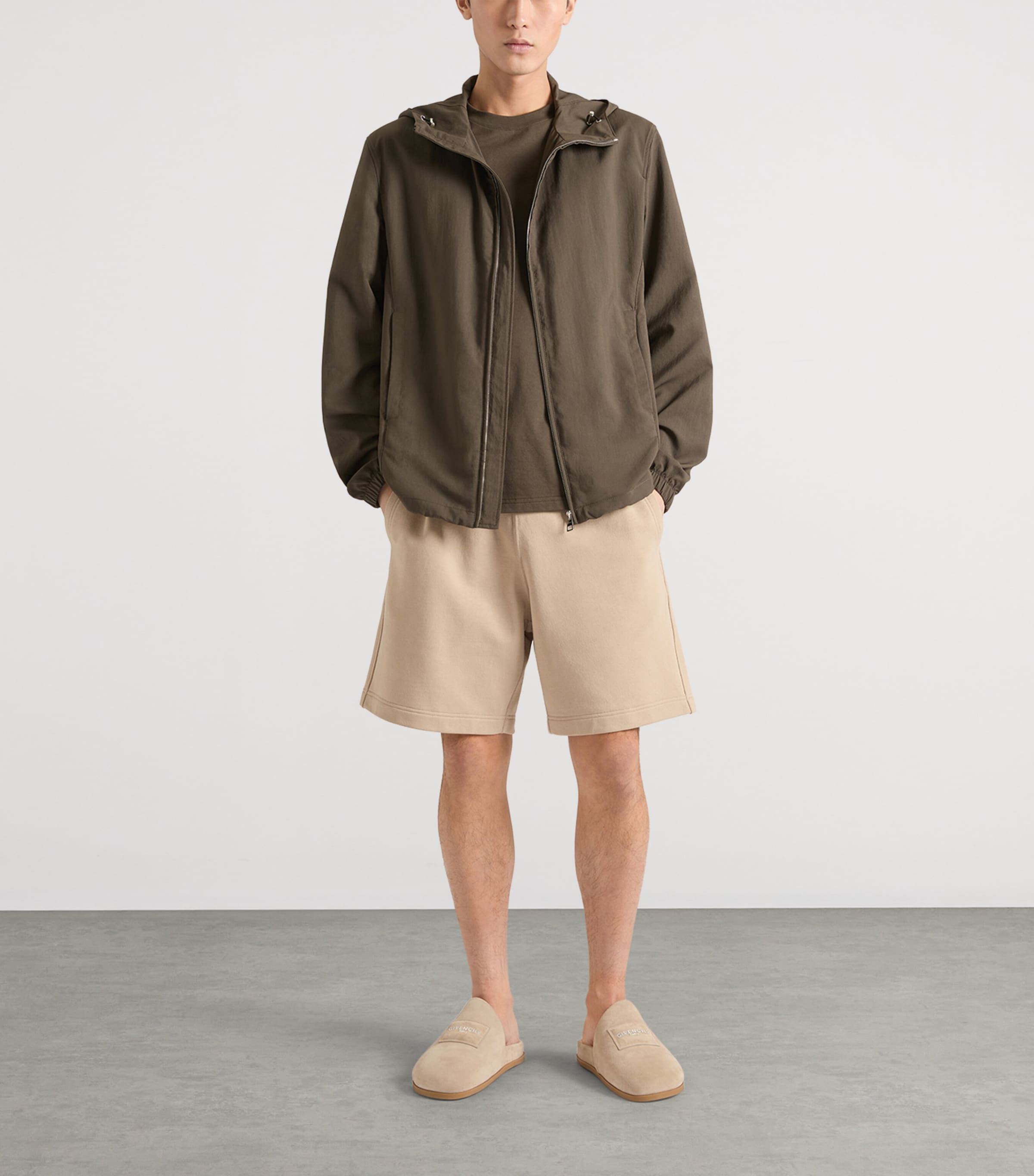 Givenchy Mens Cotton Fleece Bermuda Shorts Image 2