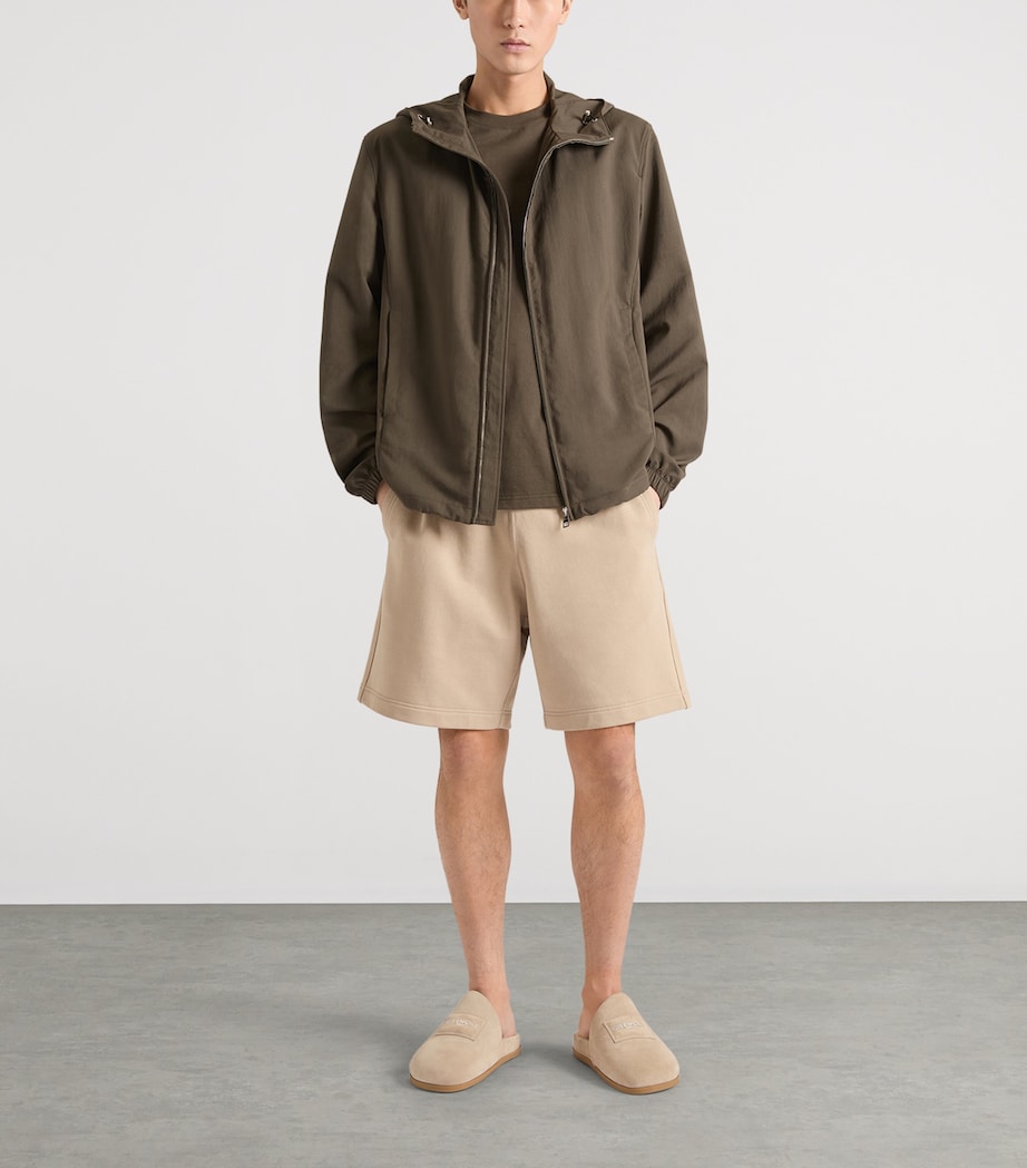 Givenchy Mens Cotton Fleece Bermuda Shorts Image 2