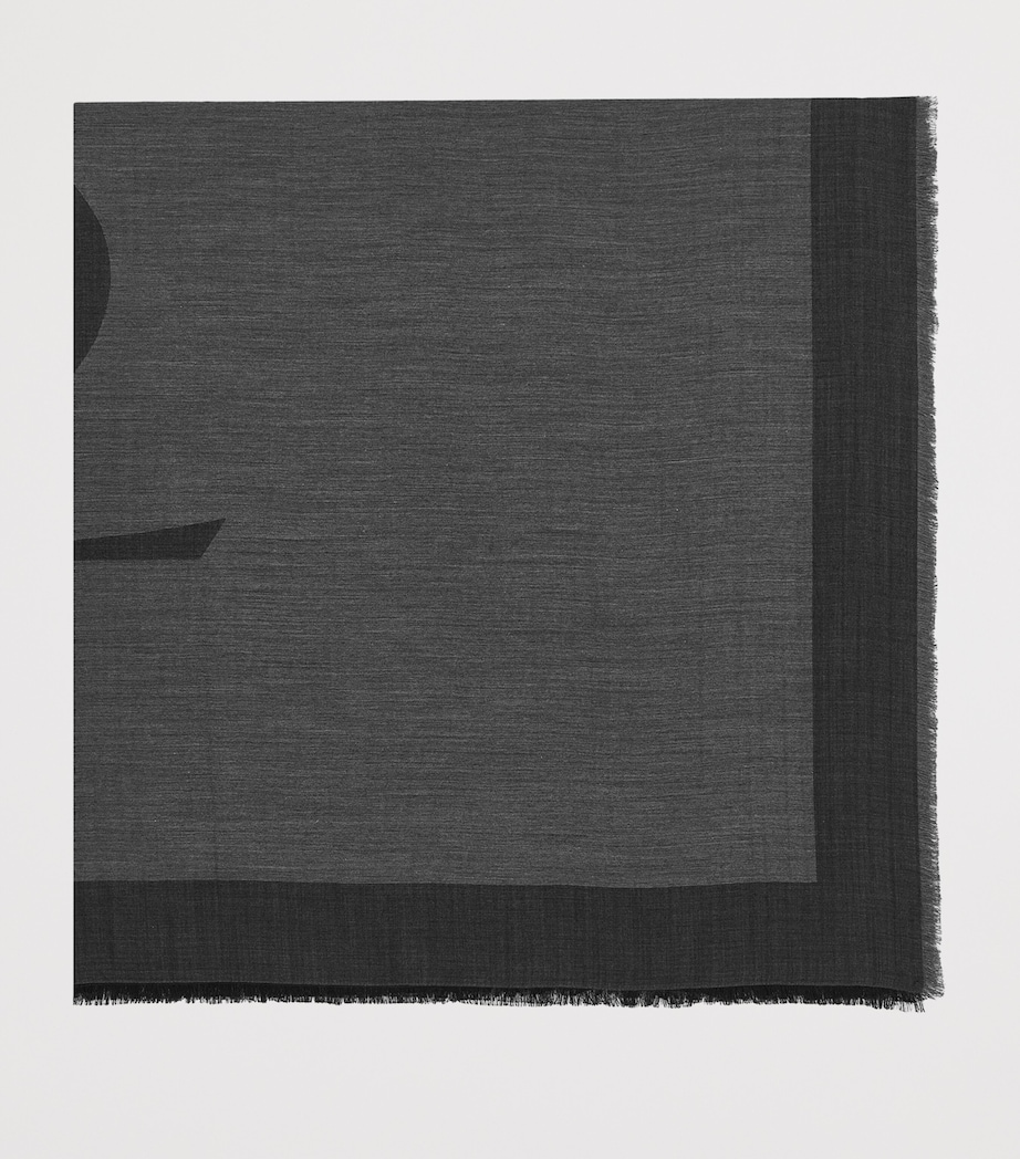 Saint Laurent Cashmere-Silk-Wool Cassandre Scarf Image 3