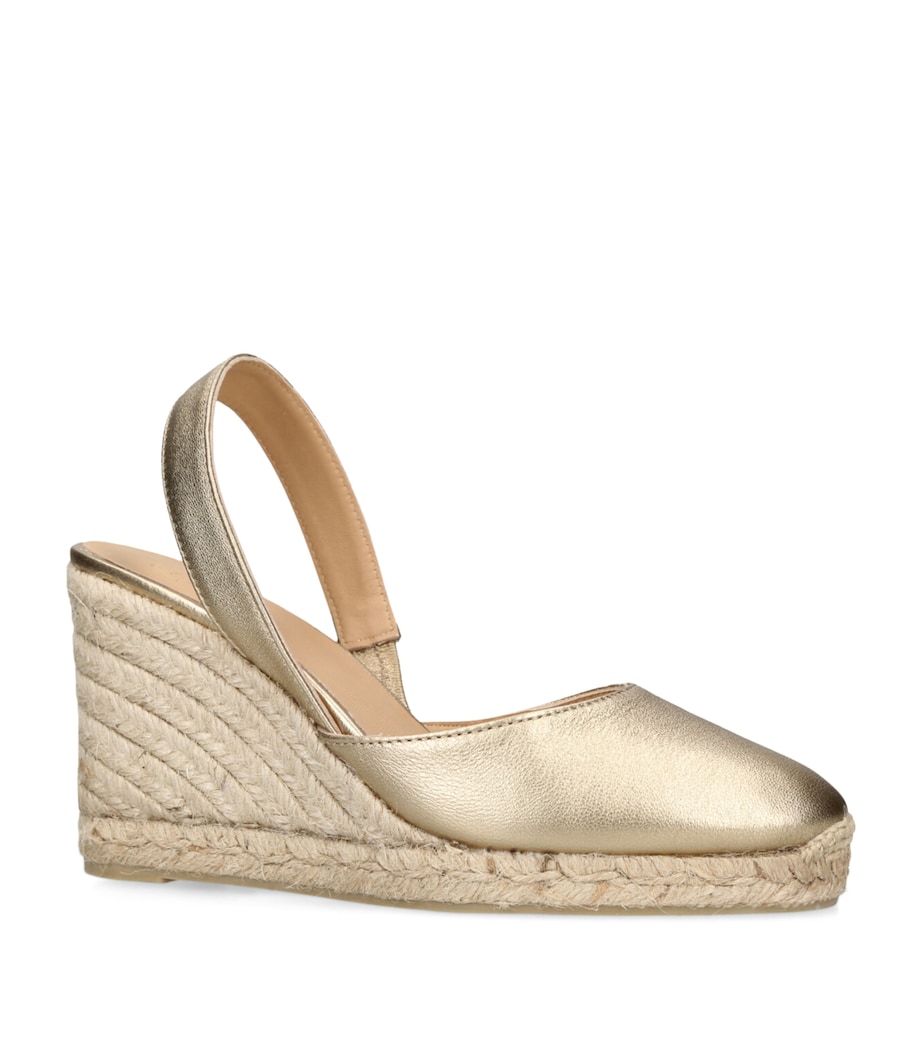 Castañer Carissa Wedge Sandals 60 Gold Image 3