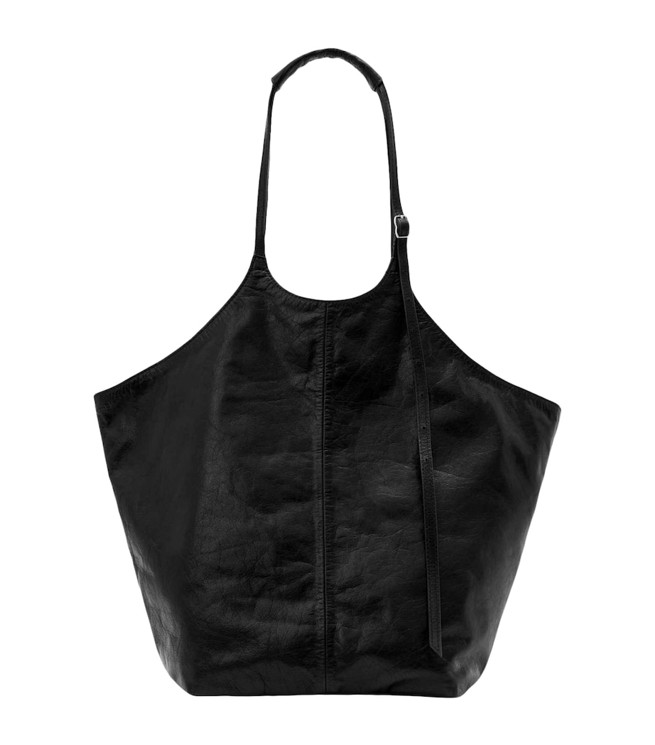 AllSaints Leather Siloh Tote Bag Black Image 1