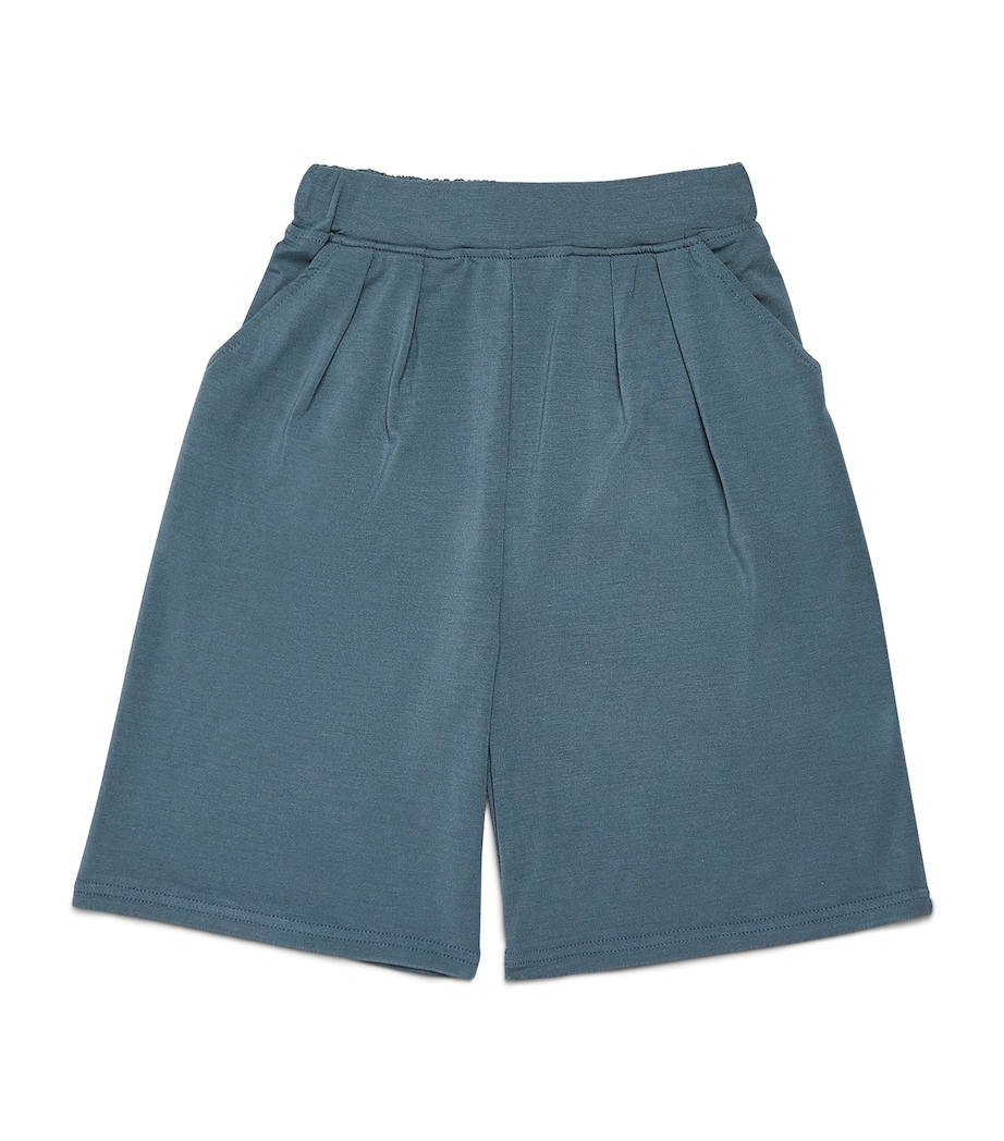 Homebody Kids Stretch-Modal Pyjama Shorts (4-16 Years) Teal Mist Image 1