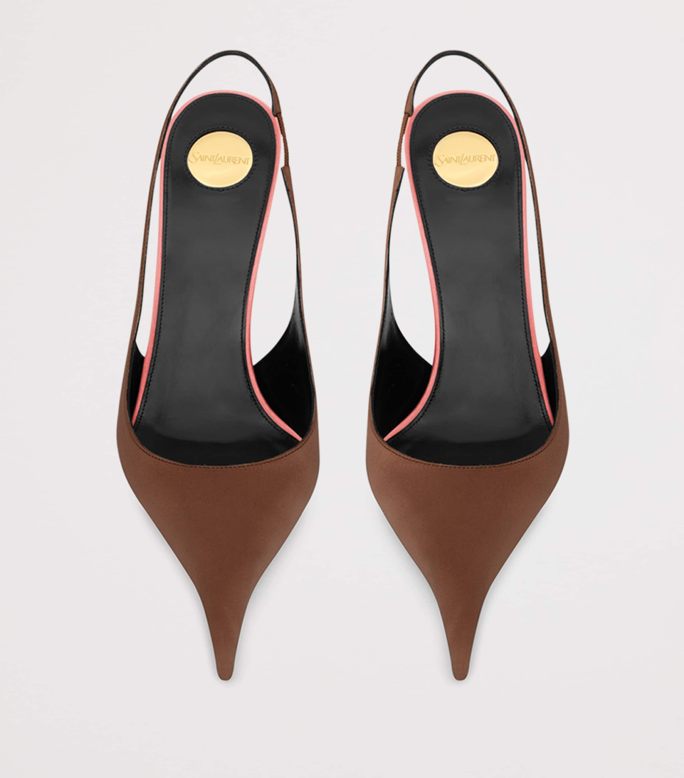 Satin Deroche Slingback Pumps 110 2621 Image 2