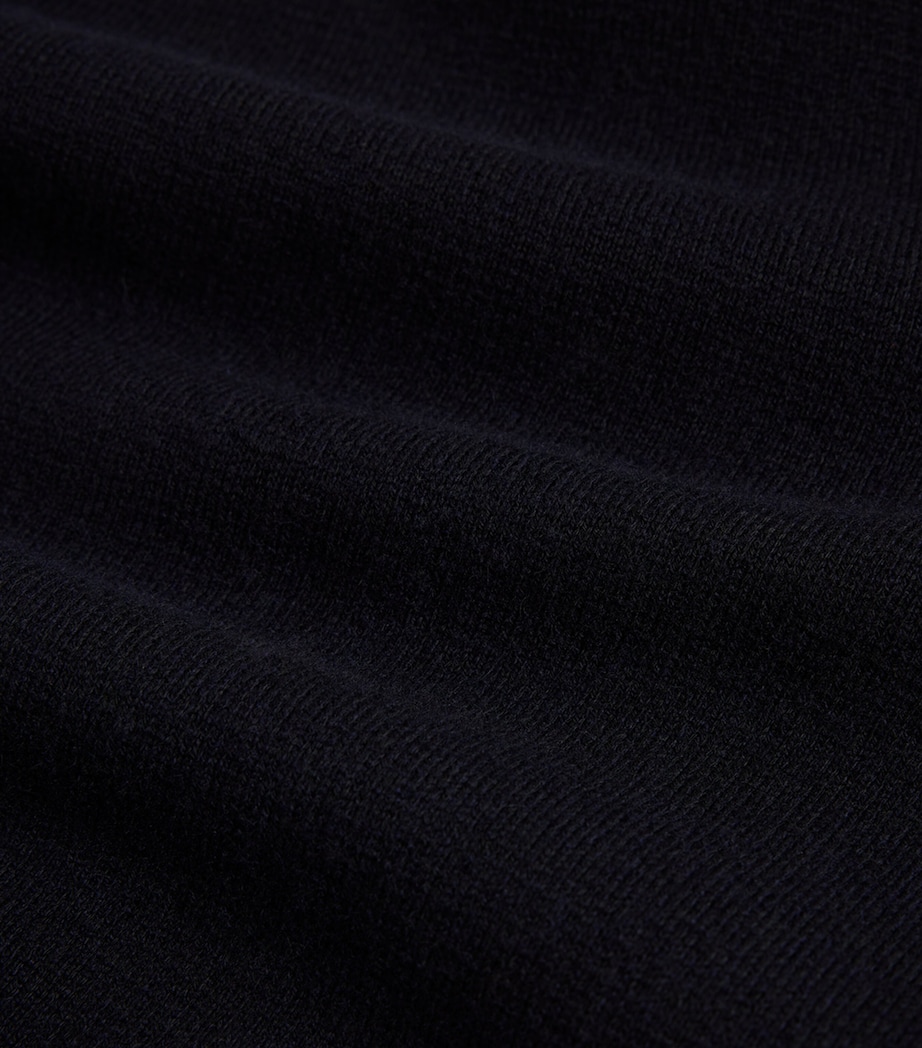 Dunhill Mens Cotton-Cashmere Athluxury Bomber Jacket Navy Image 5