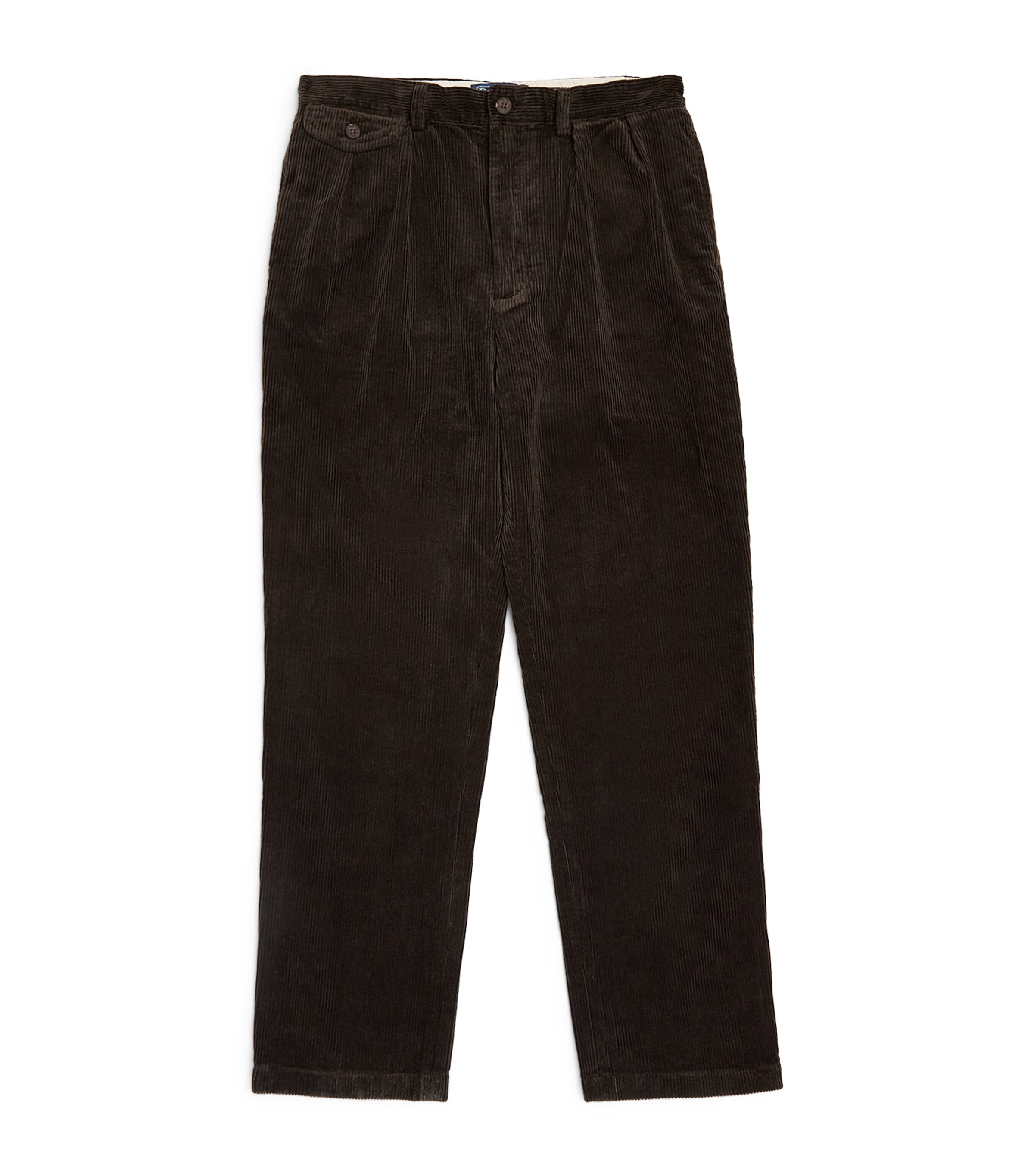 Ralph Lauren Cotton Corduroy Whitman Trousers In Brown