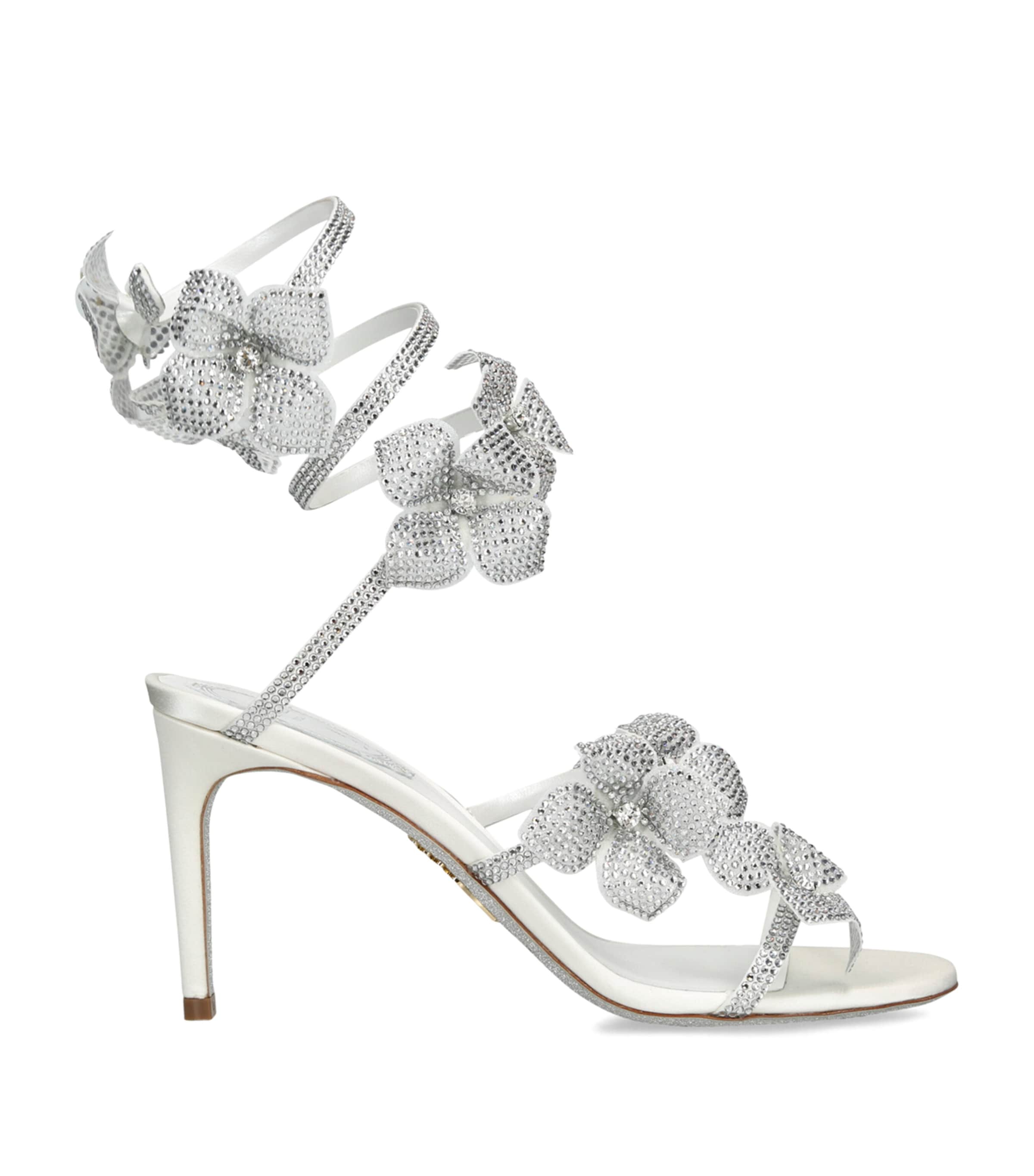 RENÉ CAOVILLA EMBELLISHED FLORIANE SANDALS 80