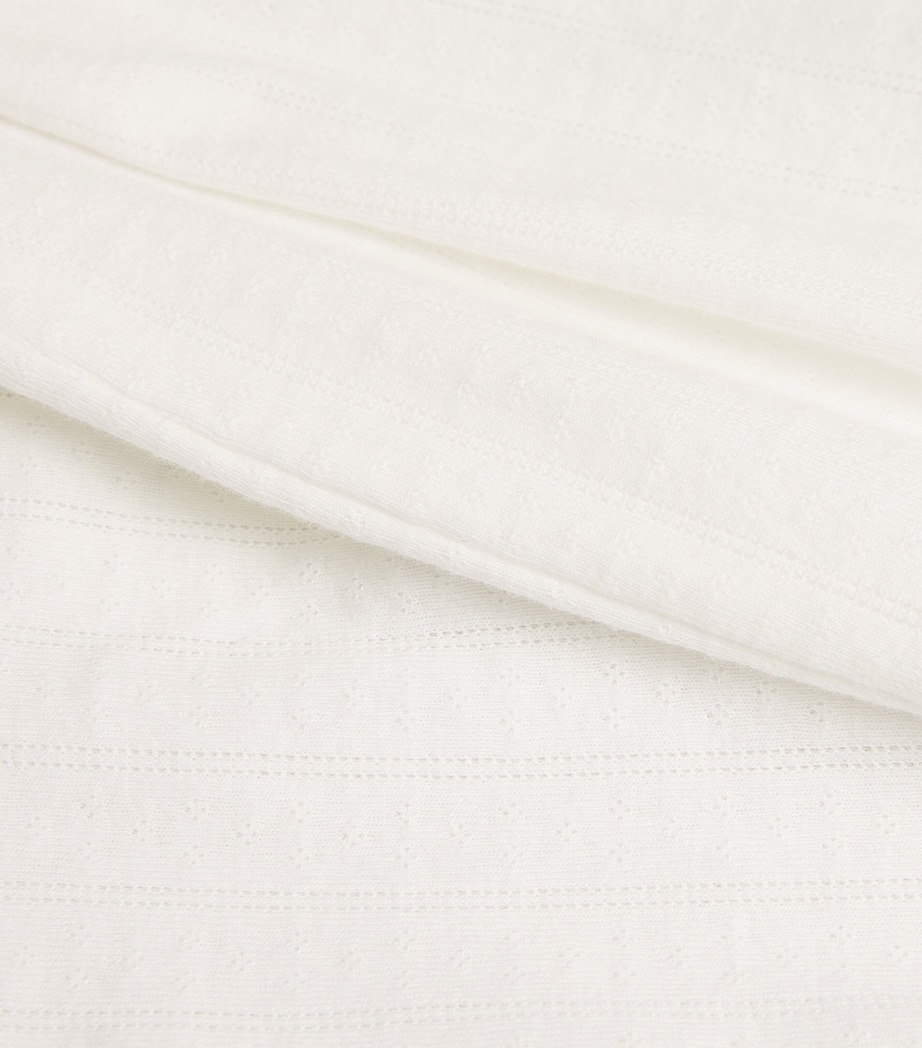 Cotton Pointelle Lounge Trousers WHITE Image 5