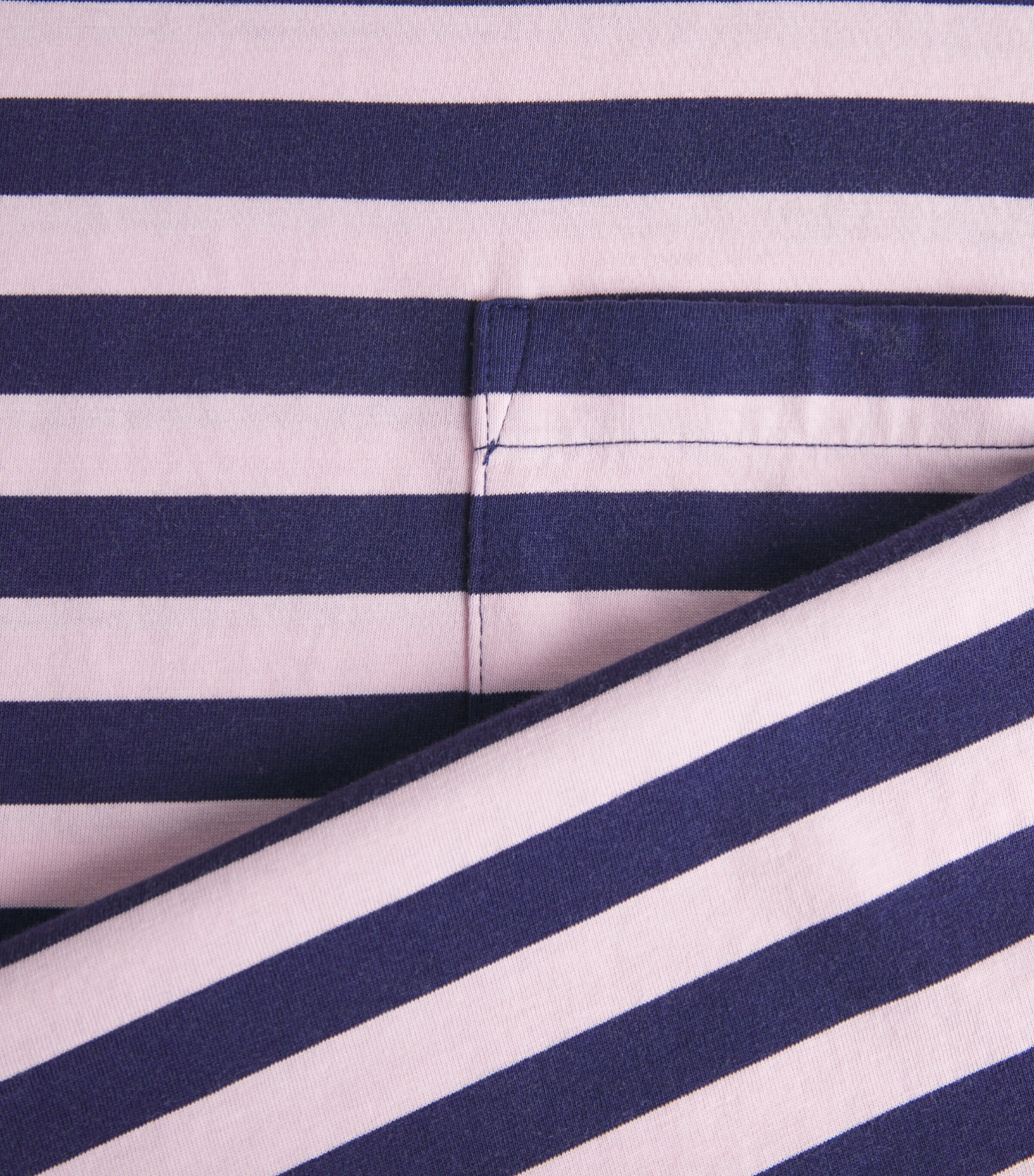 Polo Ralph Lauren Mens Cotton Stripe Classic Fit T-Shirt Grdn Pink/drk Cobalt Image 6