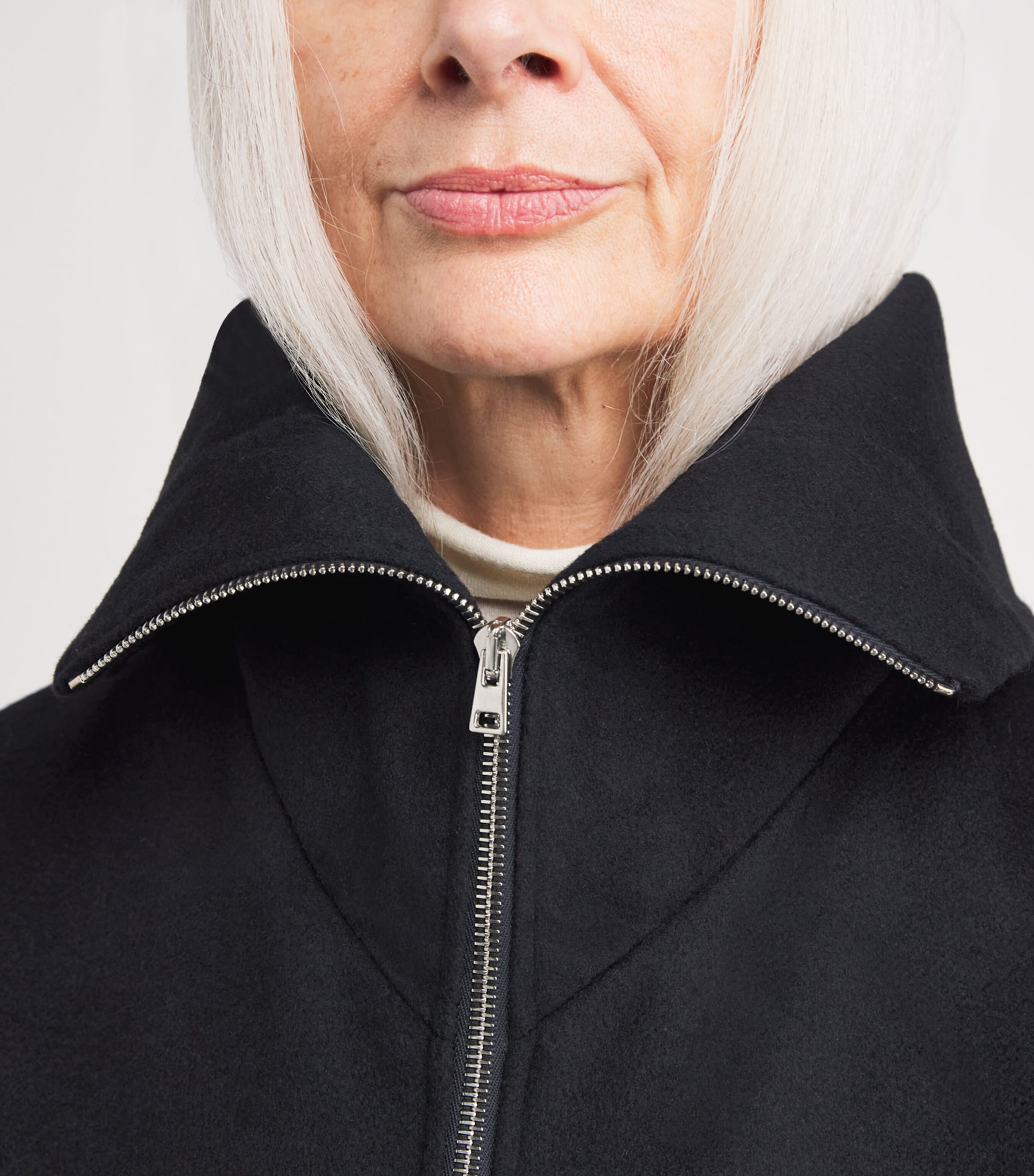 Wool-Cashmere Fur-Trim Jacket C99 Image 6