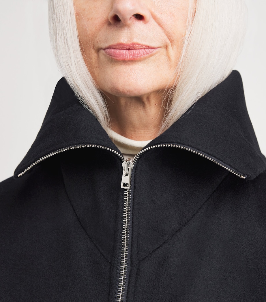 Wool-Cashmere Fur-Trim Jacket C99 Image 6