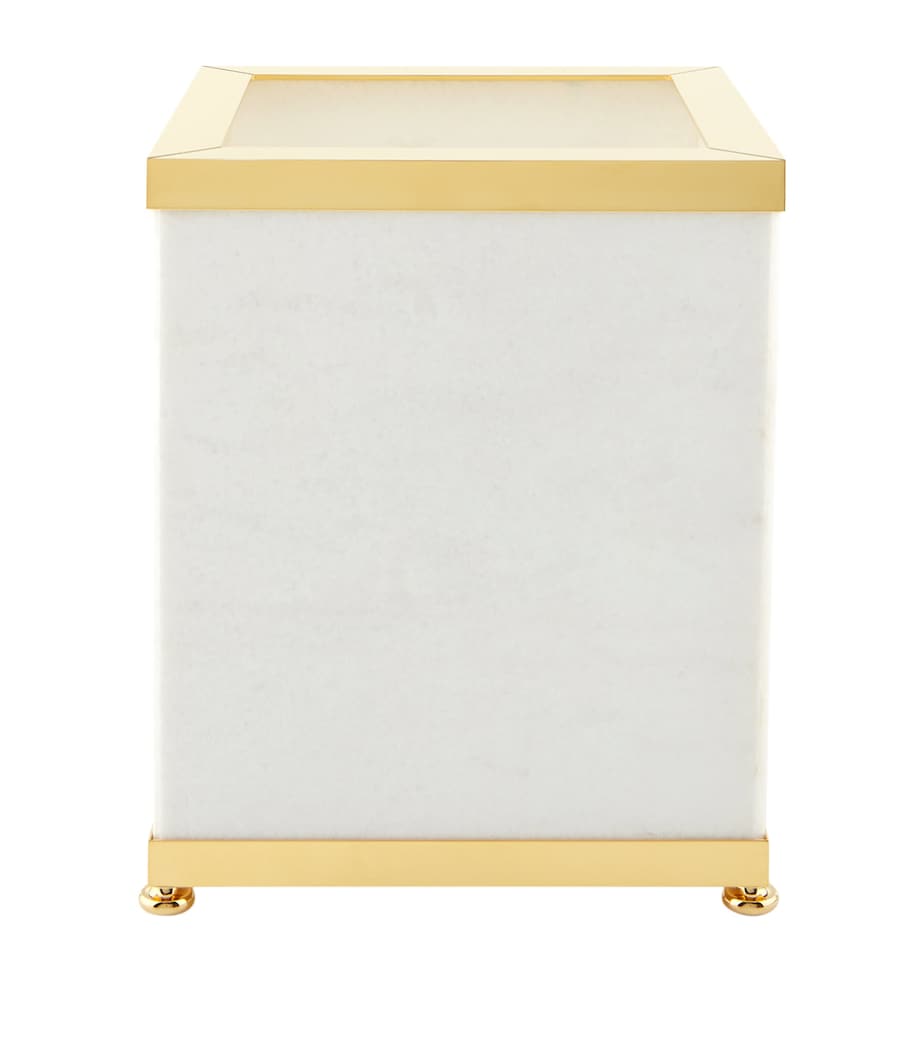 White Marble Bin WHITE Image 1