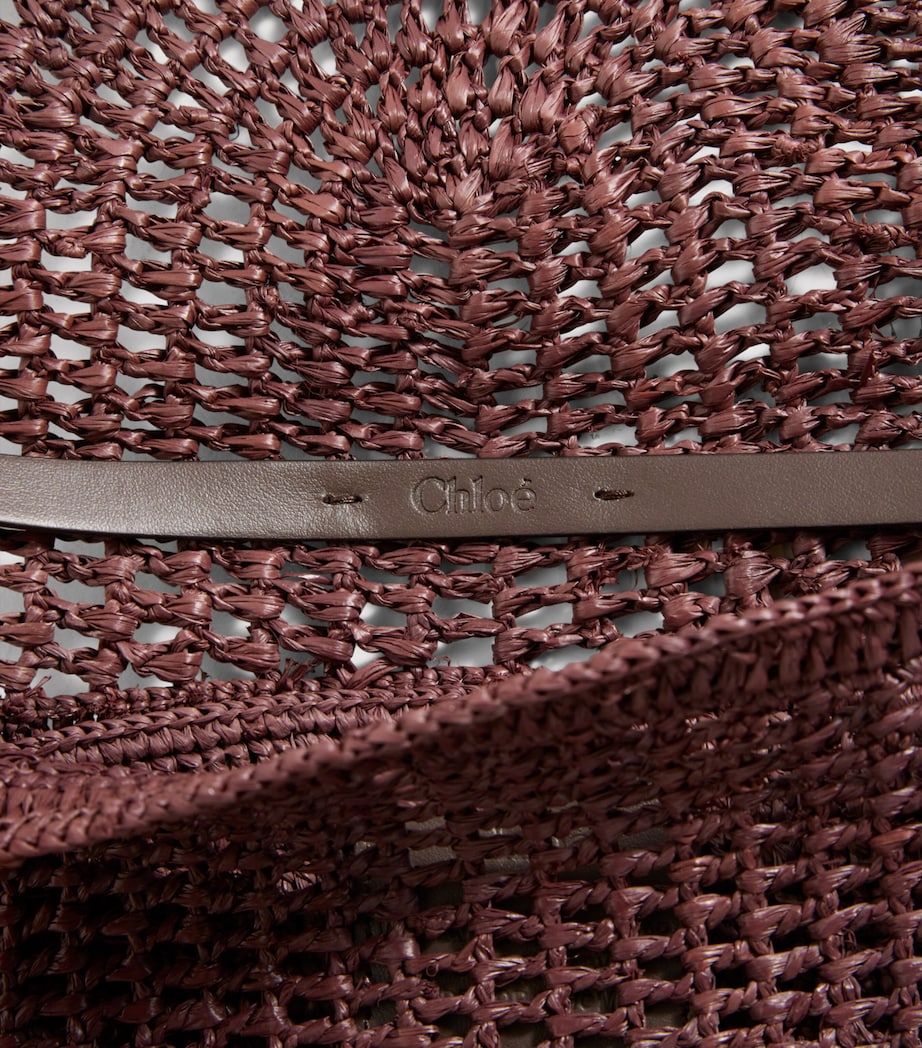 Raffia Summer Banana Shoulder Bag KOHL BROWN Image 6