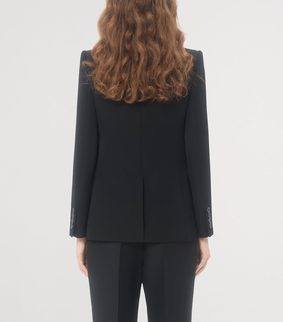 Virgin Wool-Silk Blazer 0NA Image 4