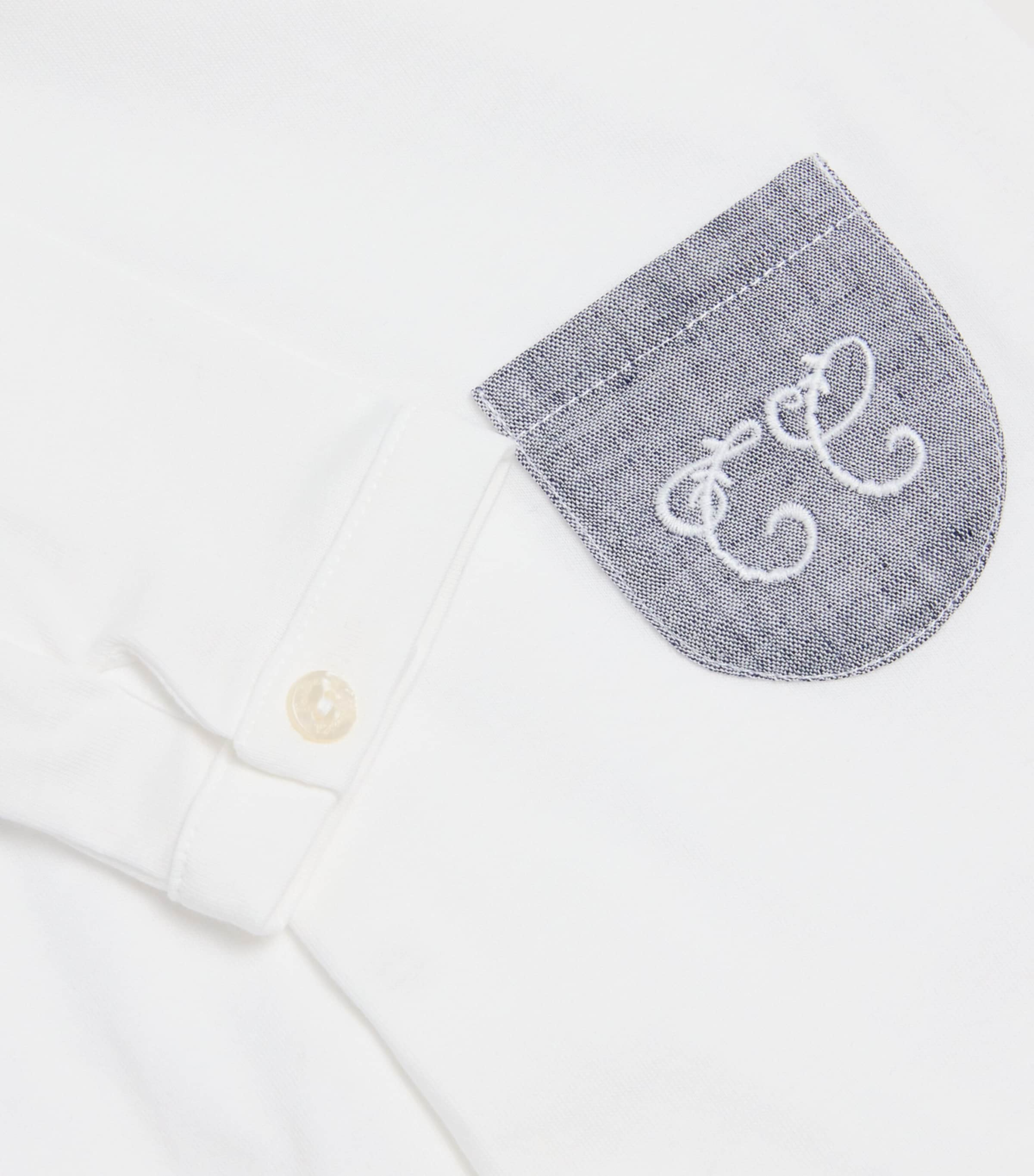 Cotton Logo All-In-One (0-24 Months) 50BLEU CHAMBRAY Image 3