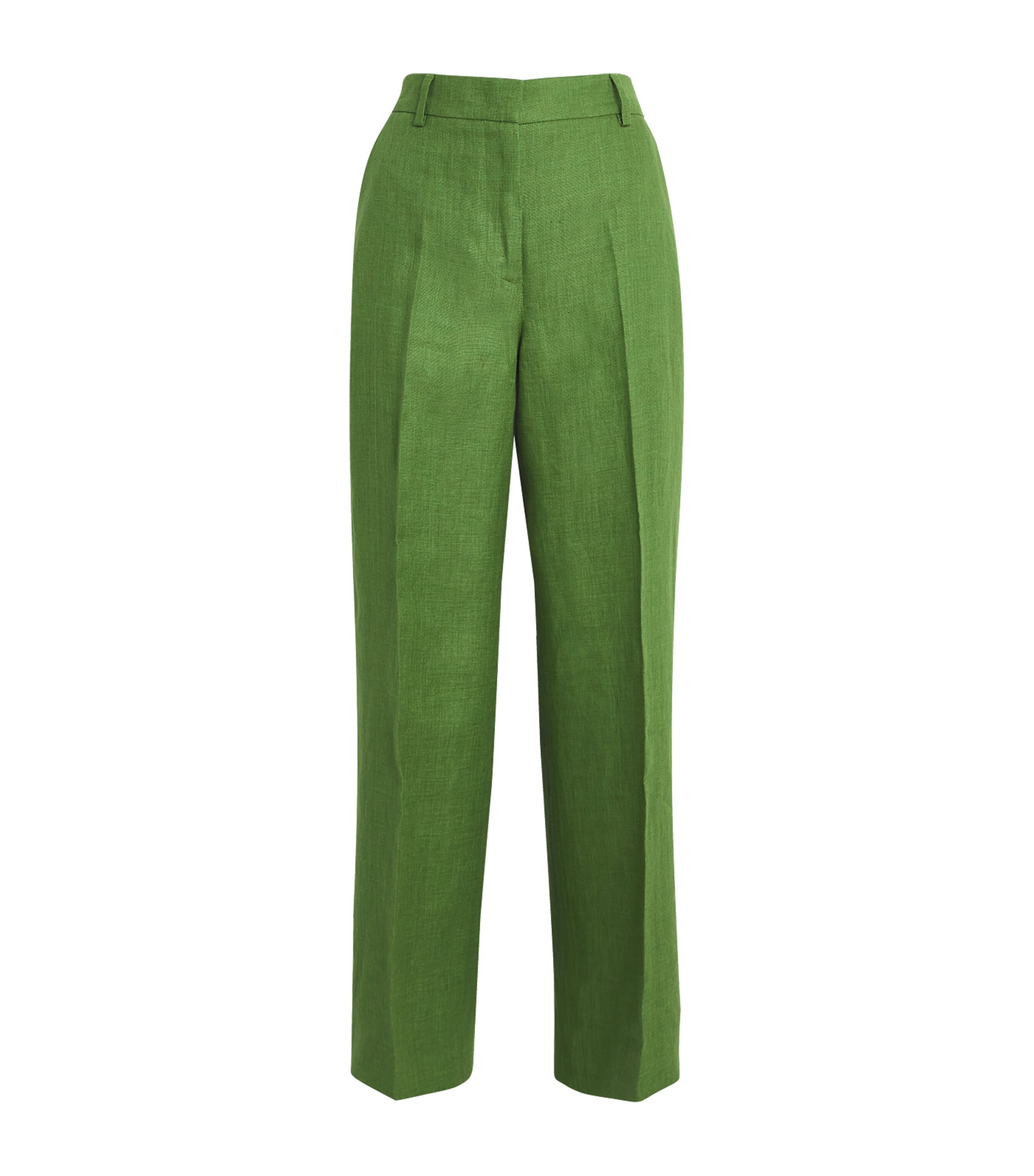 Weekend Max Mara Linen Straight Tailored Trousers | Harrods US