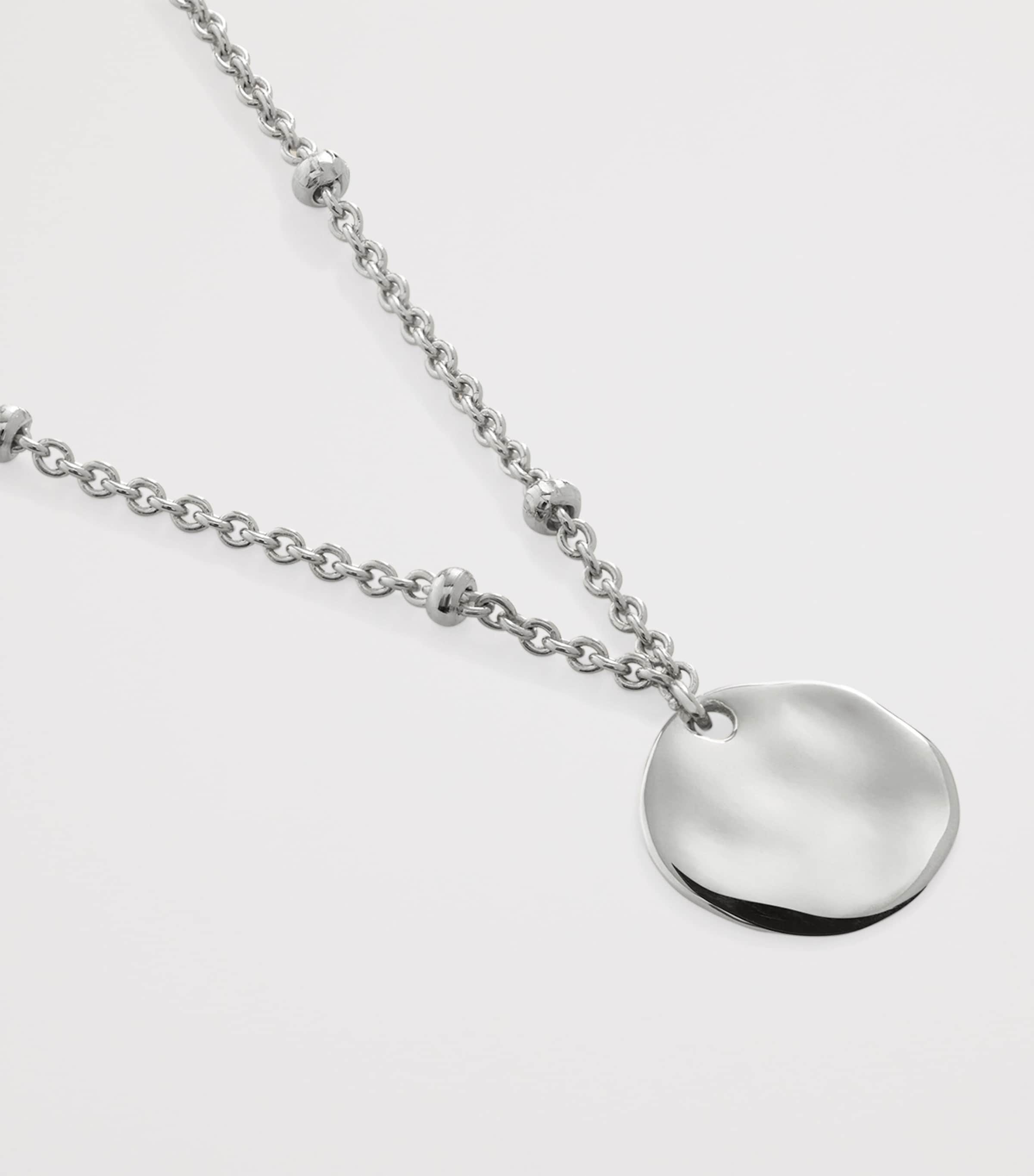 Sterling Silver Siren Muse Disc Chain Necklace STERLING SILVER Image 2