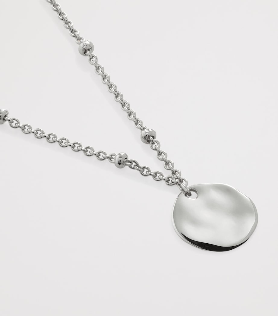 Sterling Silver Siren Muse Disc Chain Necklace STERLING SILVER Image 2