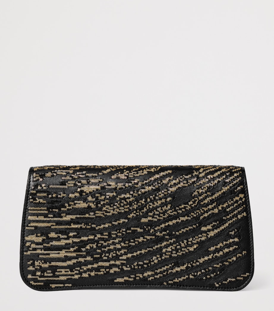 Cartier Mini Sequinned Panthère C de Cartier Chain Bag Black Image 5