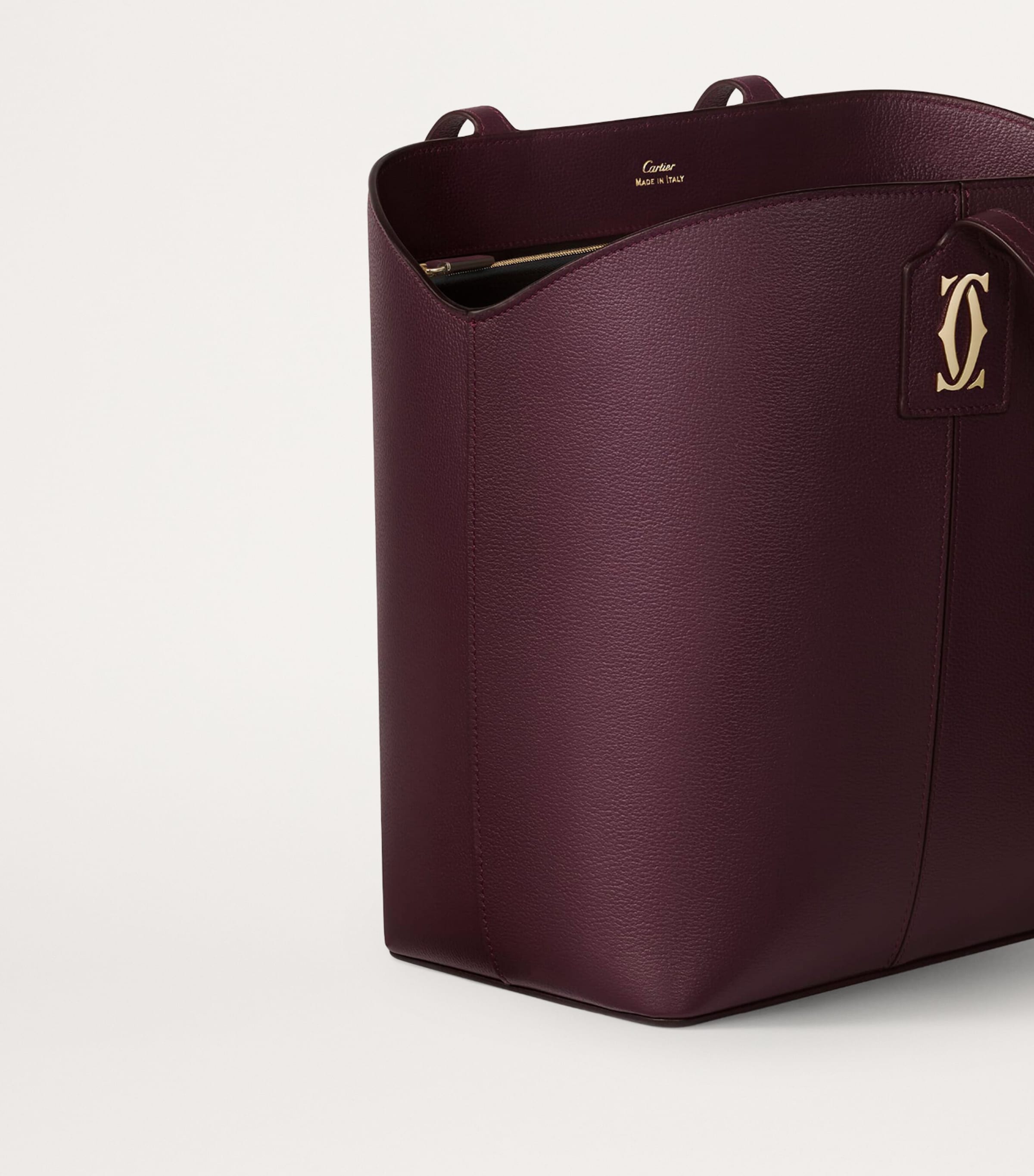 Calfskin C de Cartier Tote Bag PLUM Image 3