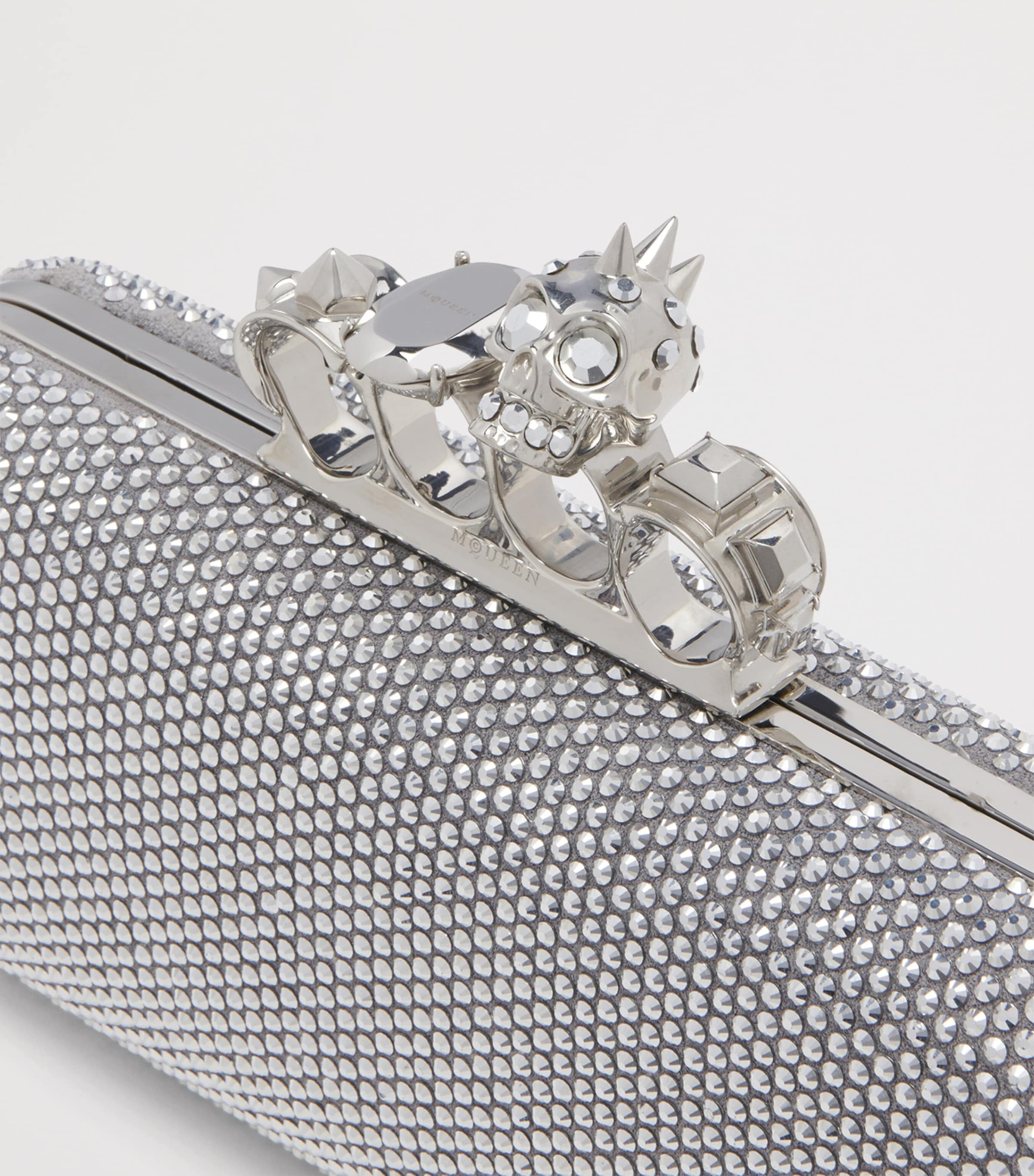 McQueen Skull Four-Ring Clutch Bag Image 6