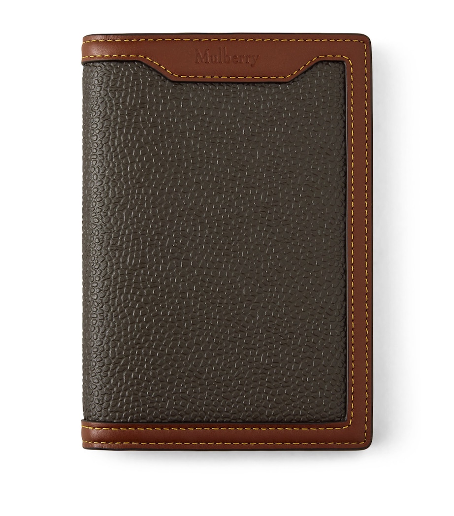 Mulberry Scotch Grain Passport Cover Mole Cognac Image 1
