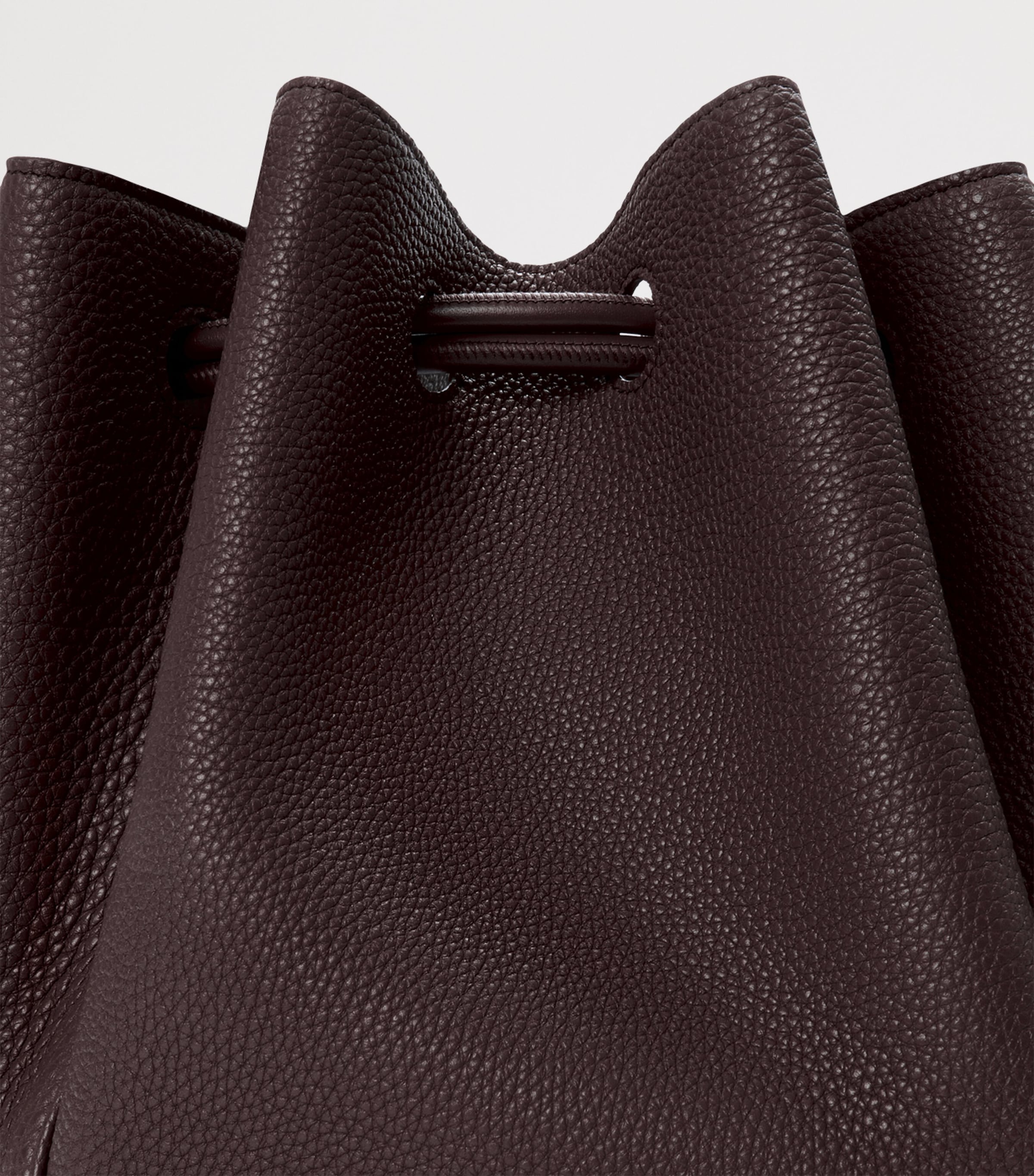 Large Leather Madrid Shoulder Bag DARK EBONY Image 11