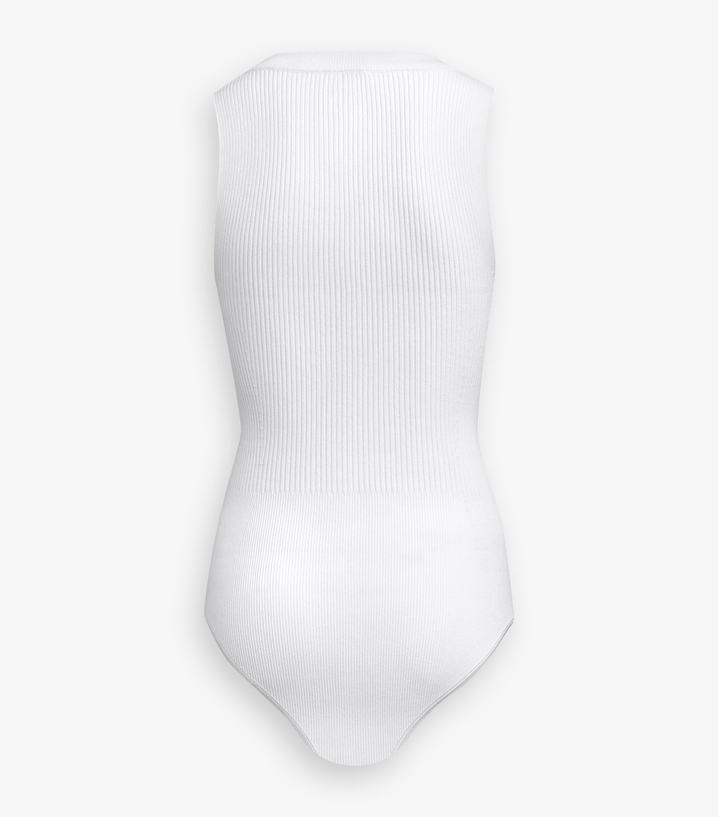 Scoop-Neck Tank Bodysuit BLANC Image 2