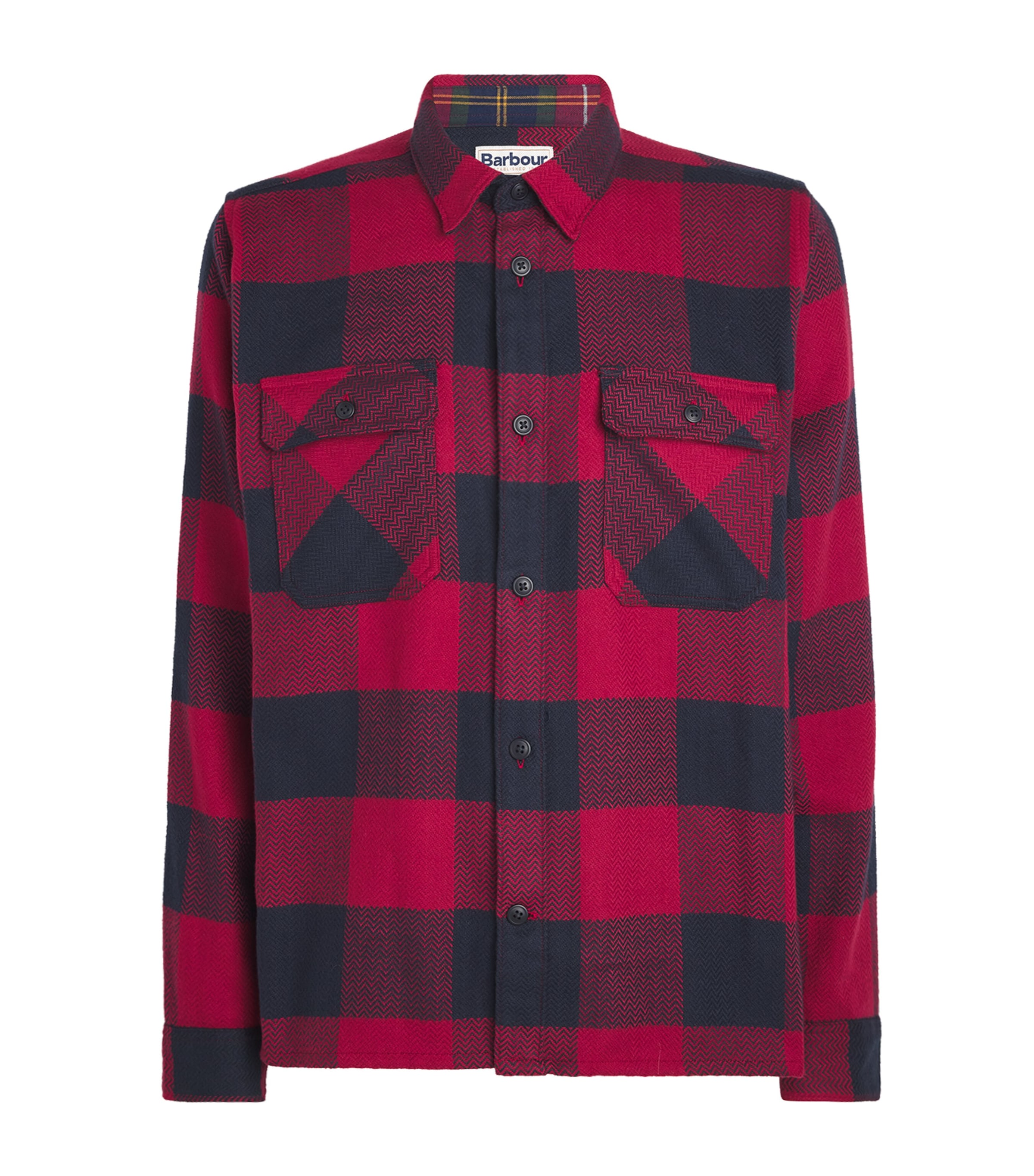 Barbour Cotton Bertrow Shirt In Black