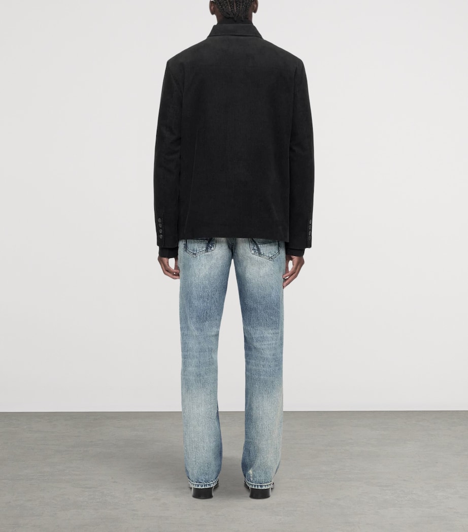 AllSaints Mens Courduroy Eden Jacket Black Image 7
