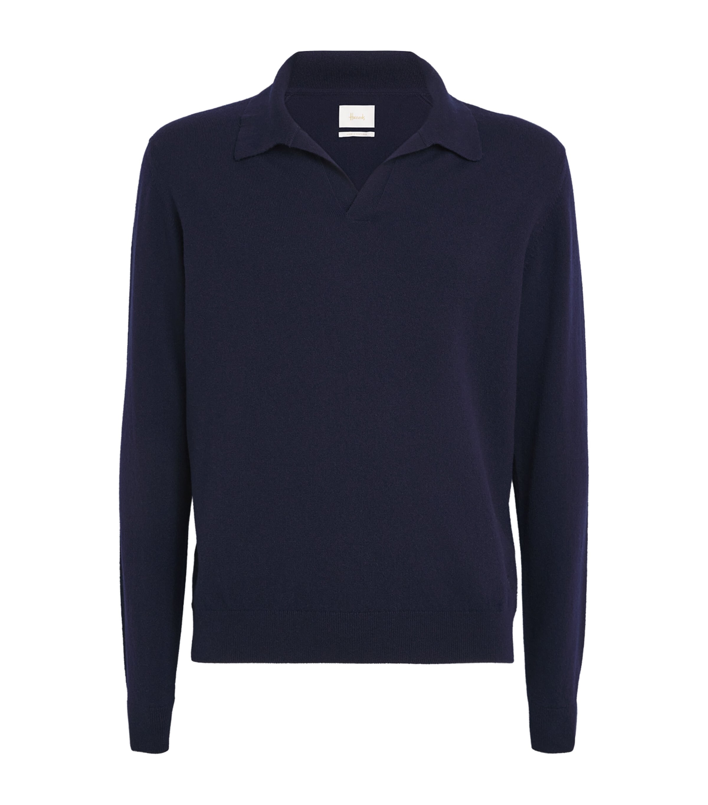 Cashmere Polo Sweater T&D NAVY Image 1