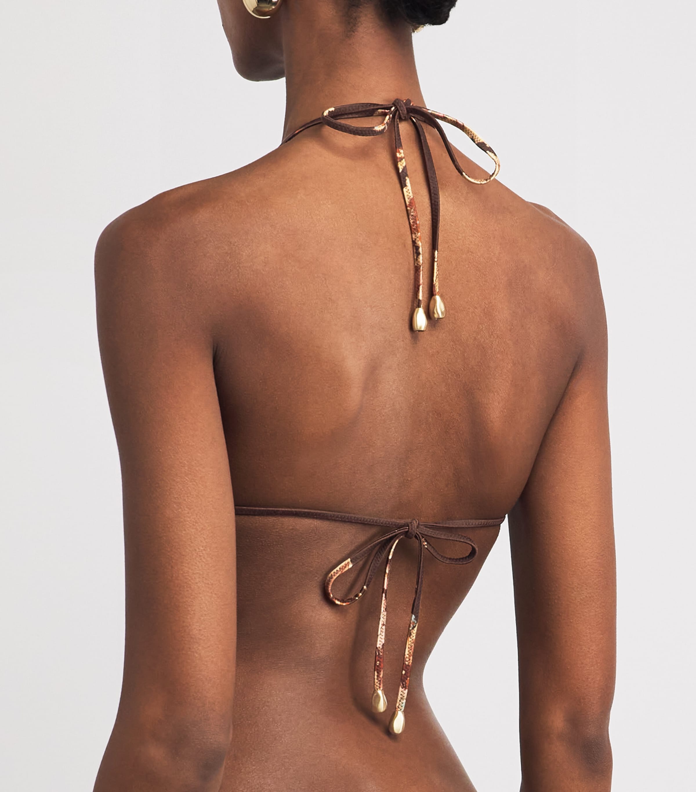 Zimmermann Womens Floral Aster Triangle Bikini Top Spliced Image 3