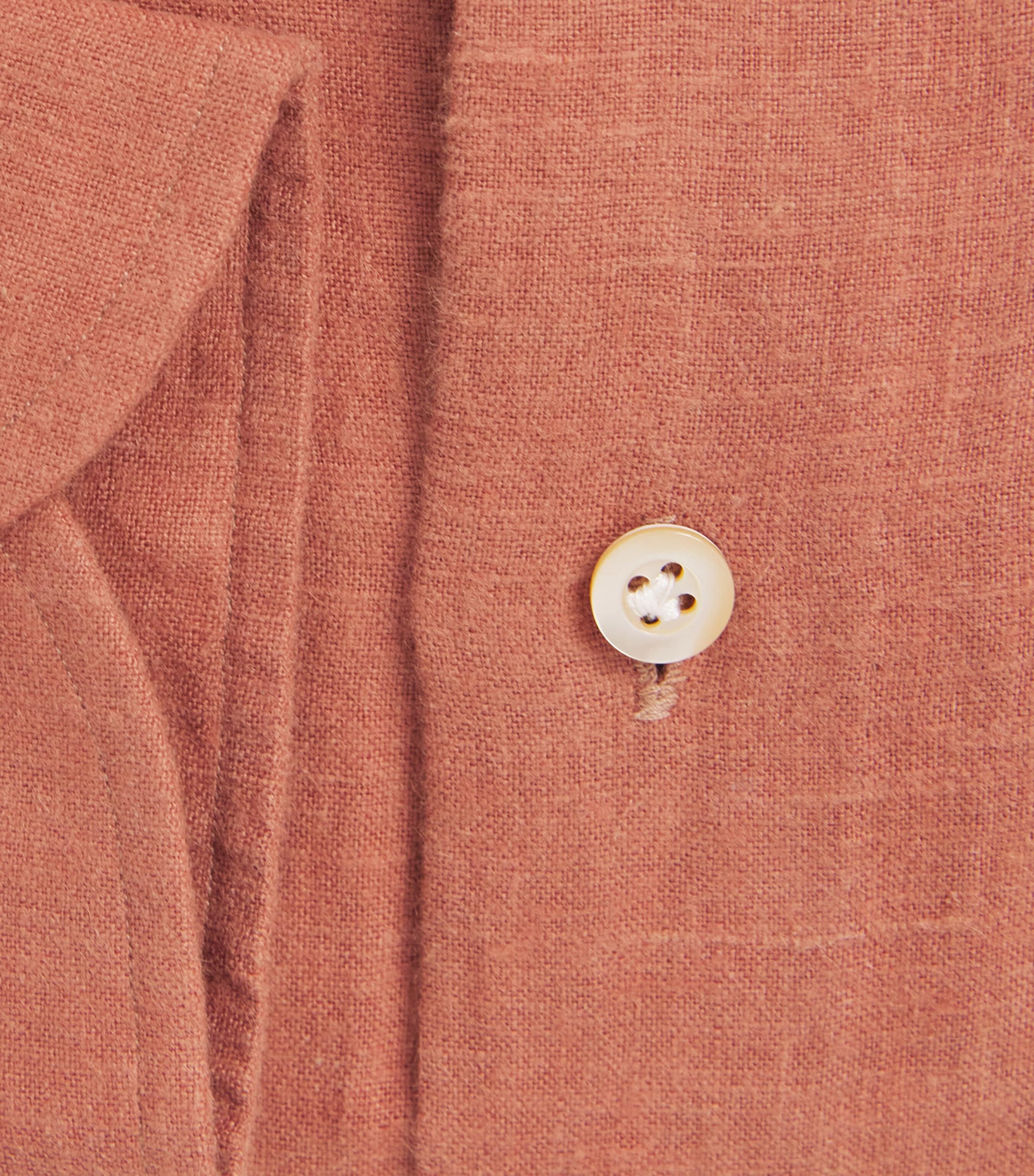 Brushed Linen Shirt TERRACOTA Image 5