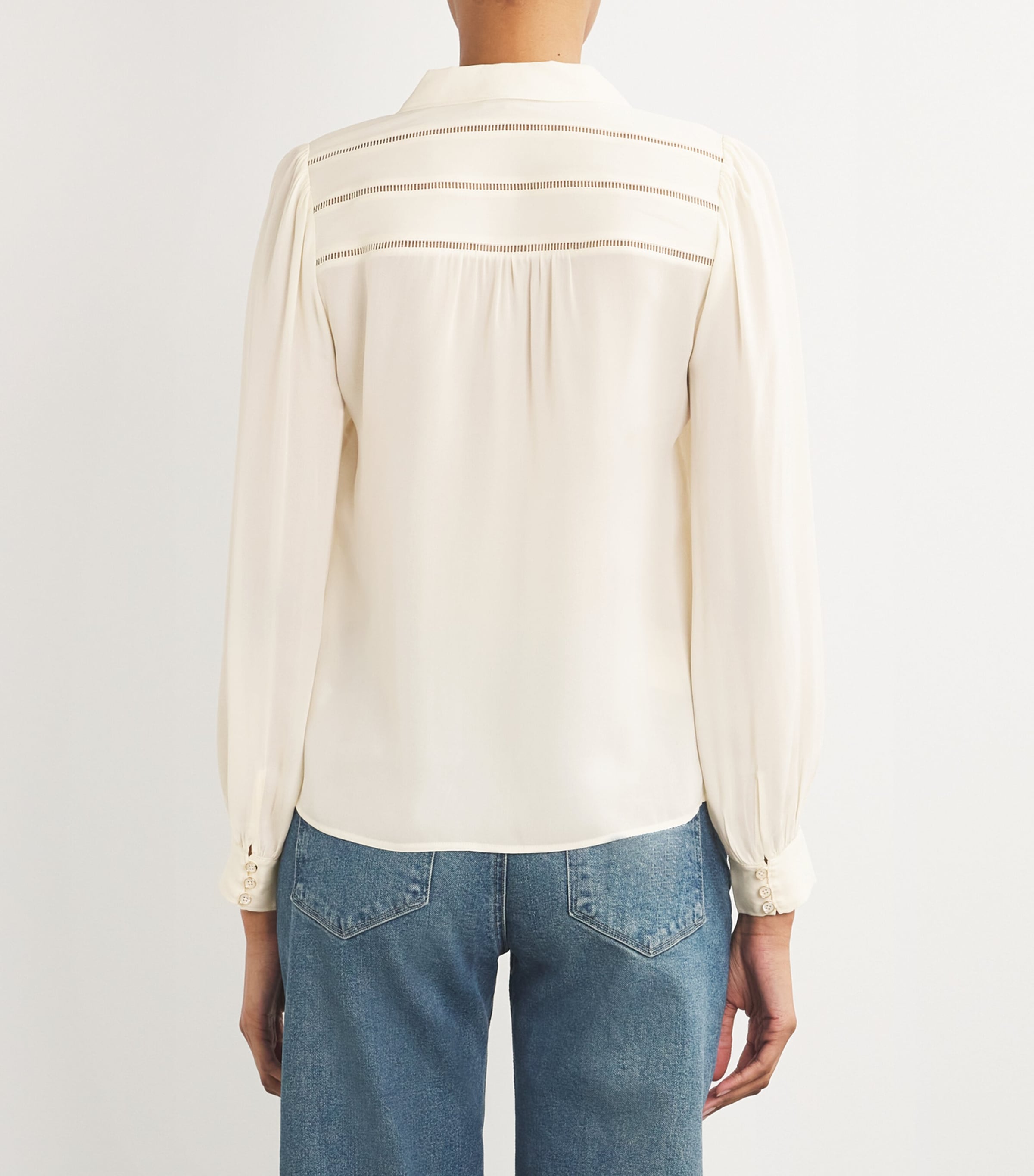 Silk Marabella Blouse BUTTERCREAM Image 4