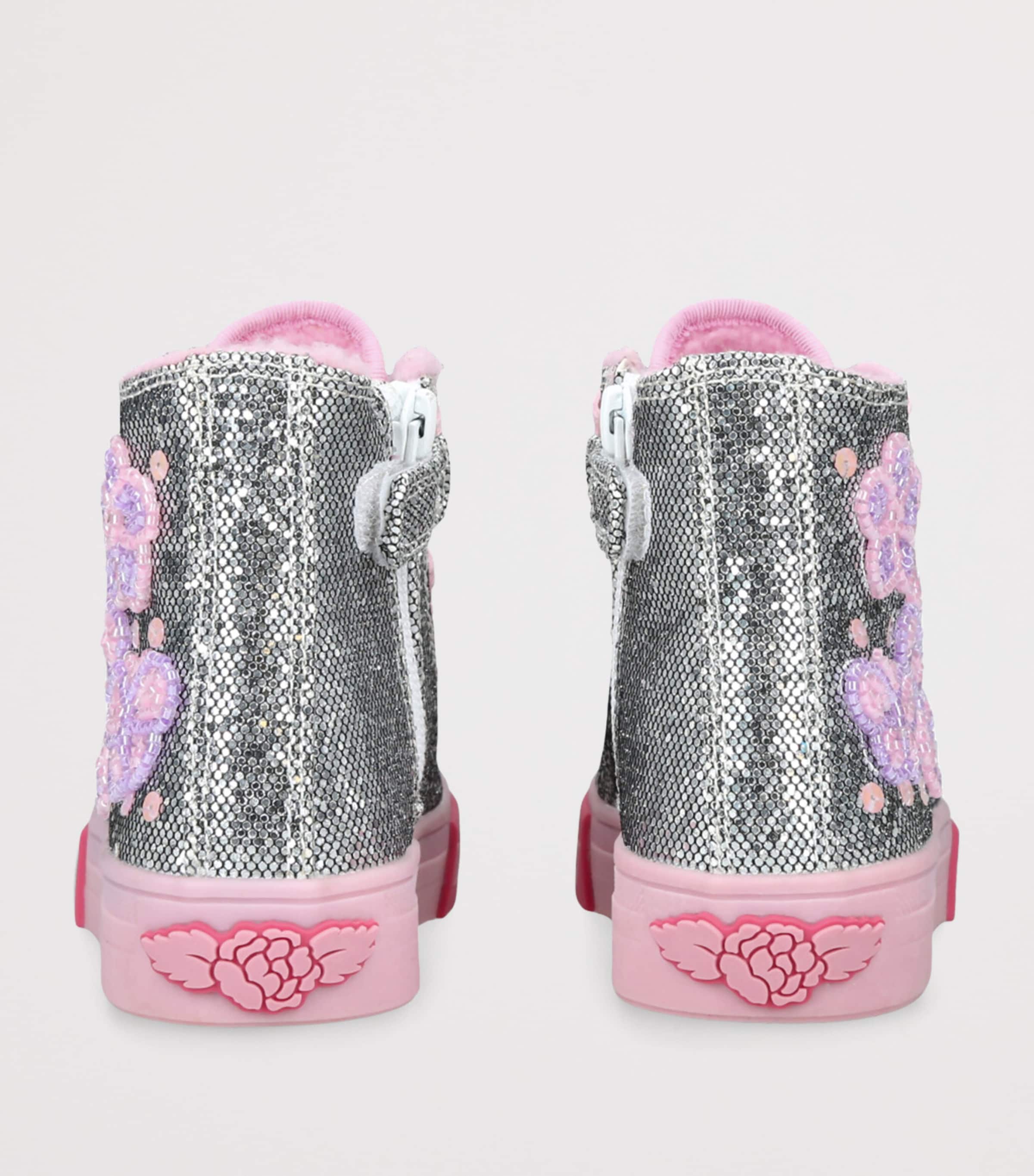 Lelli Kelly Glitter Taylor Sneakers Silver Image 2