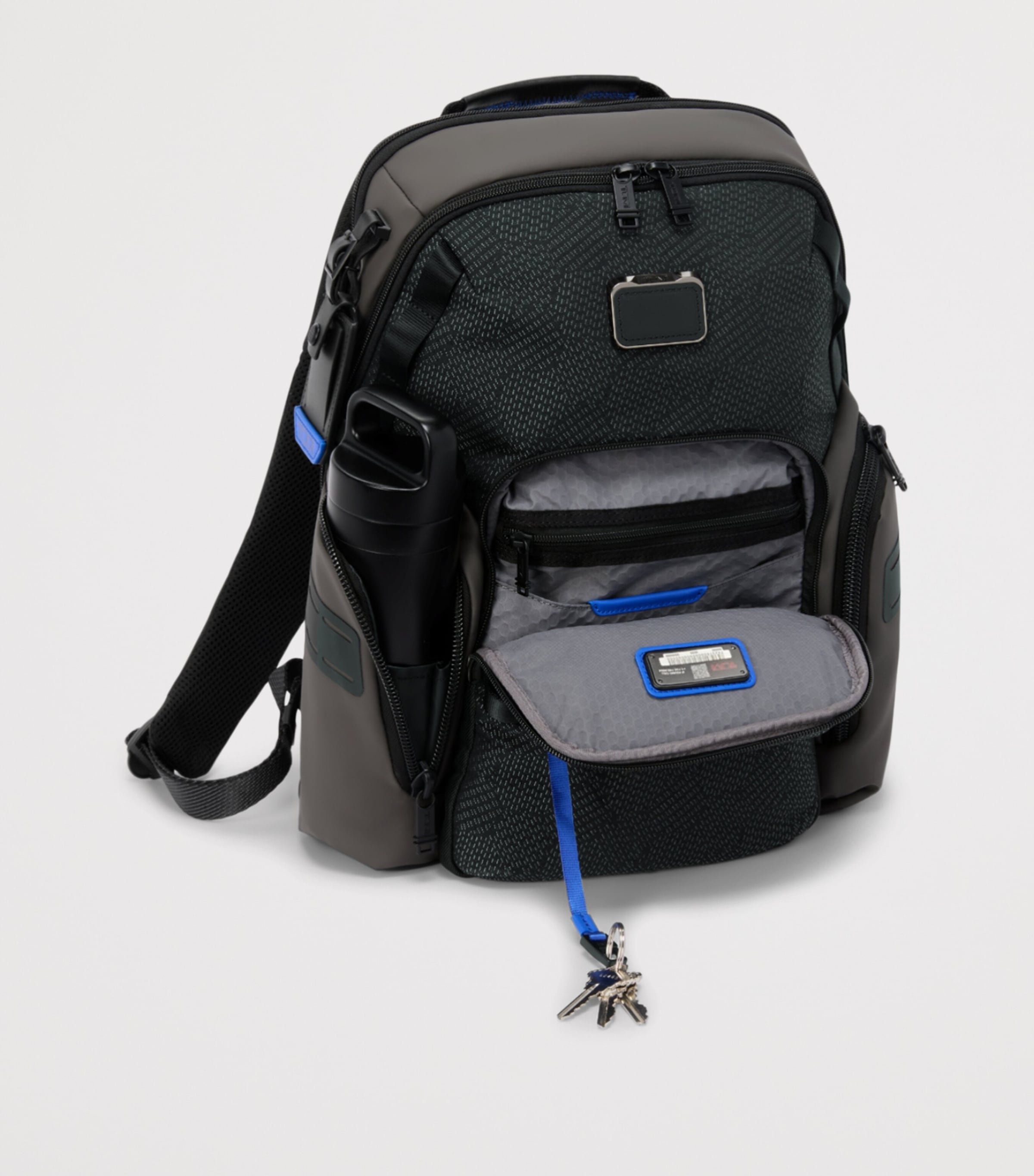 Tumi Alpha Bravo Navigation Backpack Black Geomatric Image 6
