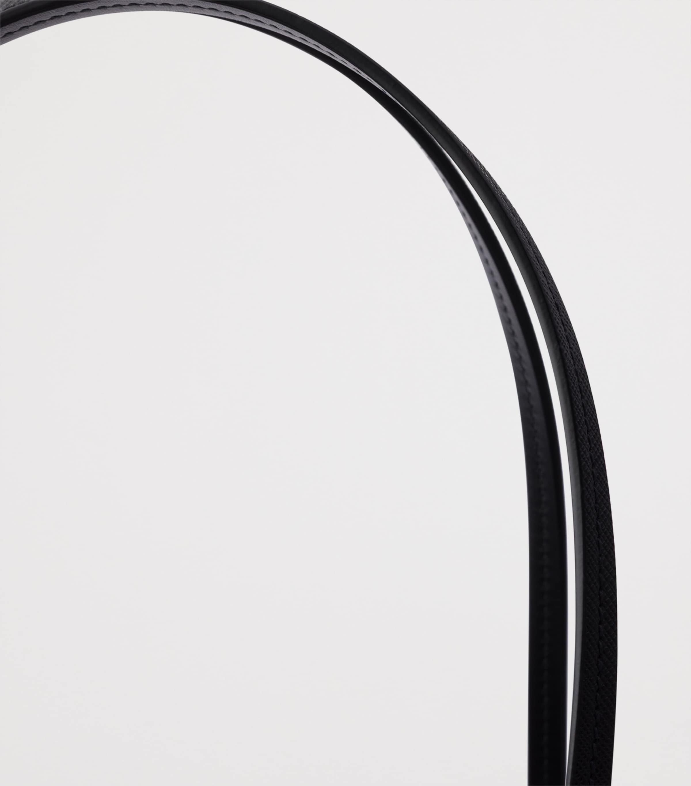 Large Re-Nylon and Leather Tote Bag F0002 Image 5