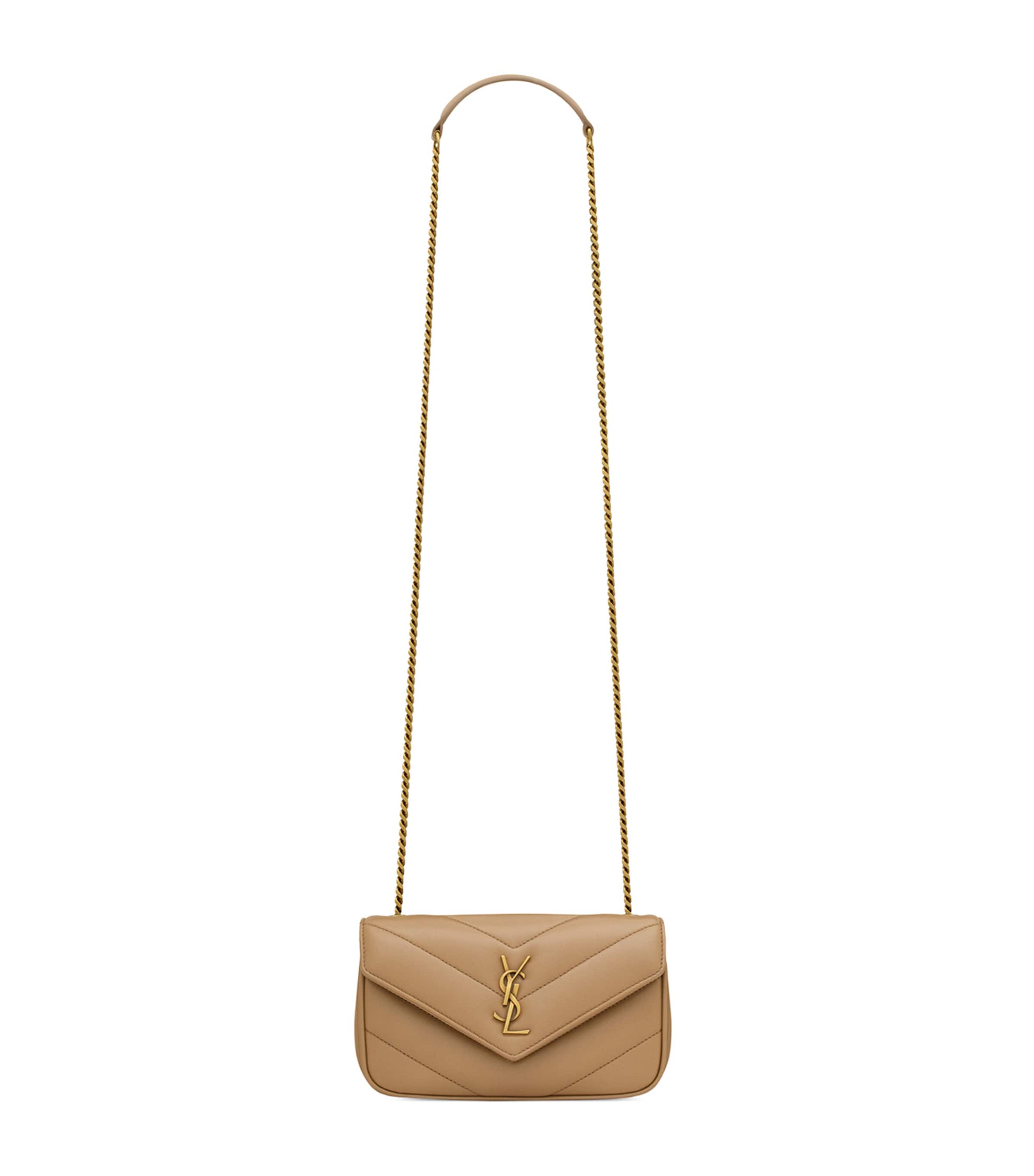 ショルダーバッグ・ポシェット Saint Laurent Loulou Mini Leather Shoulder Bag With Chevron Saint Laurent Mini Leather Loulou Shoulder Bag | Harrods US