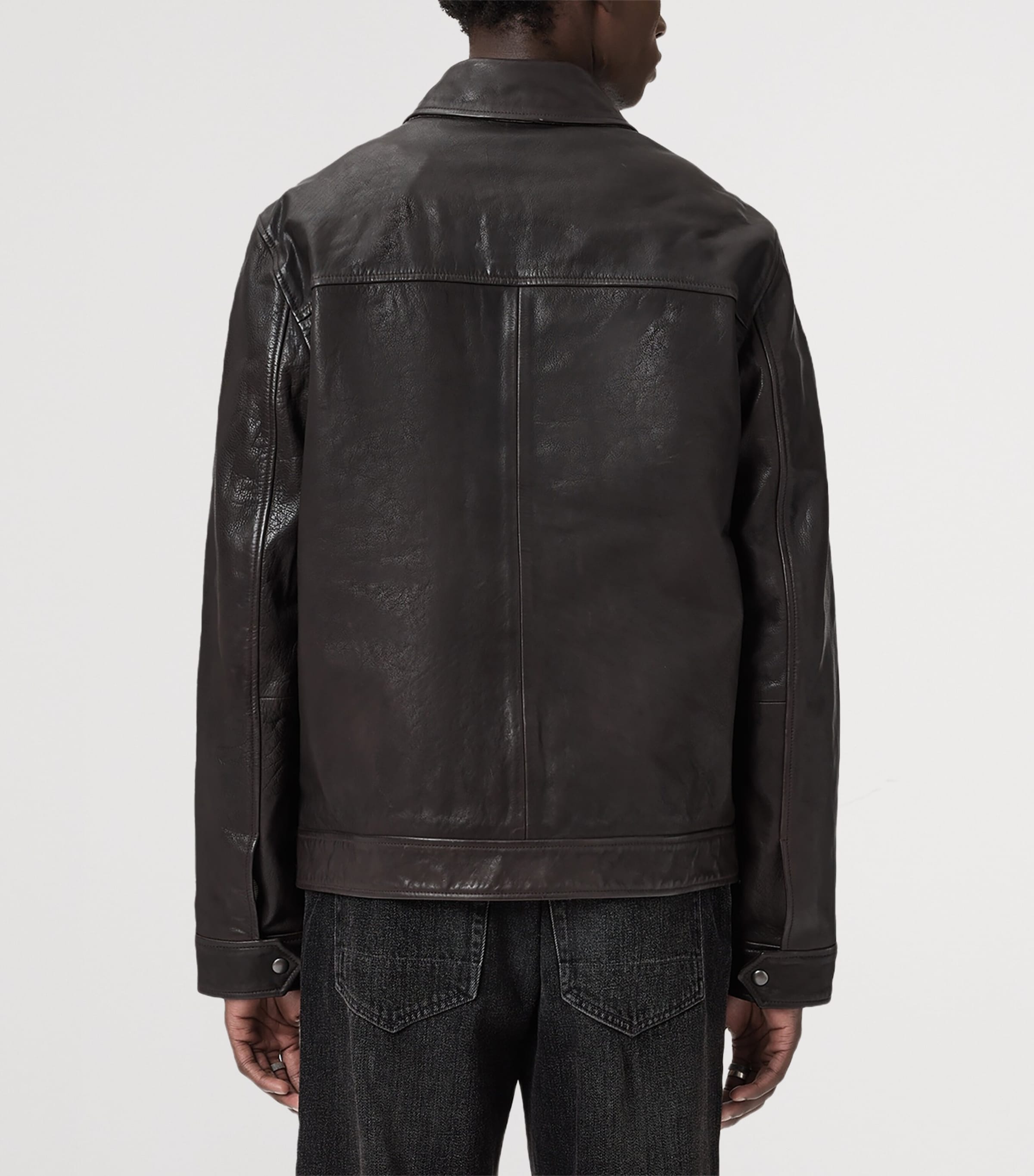 Leather Nates Jacket TRAIL BROWN Image 6