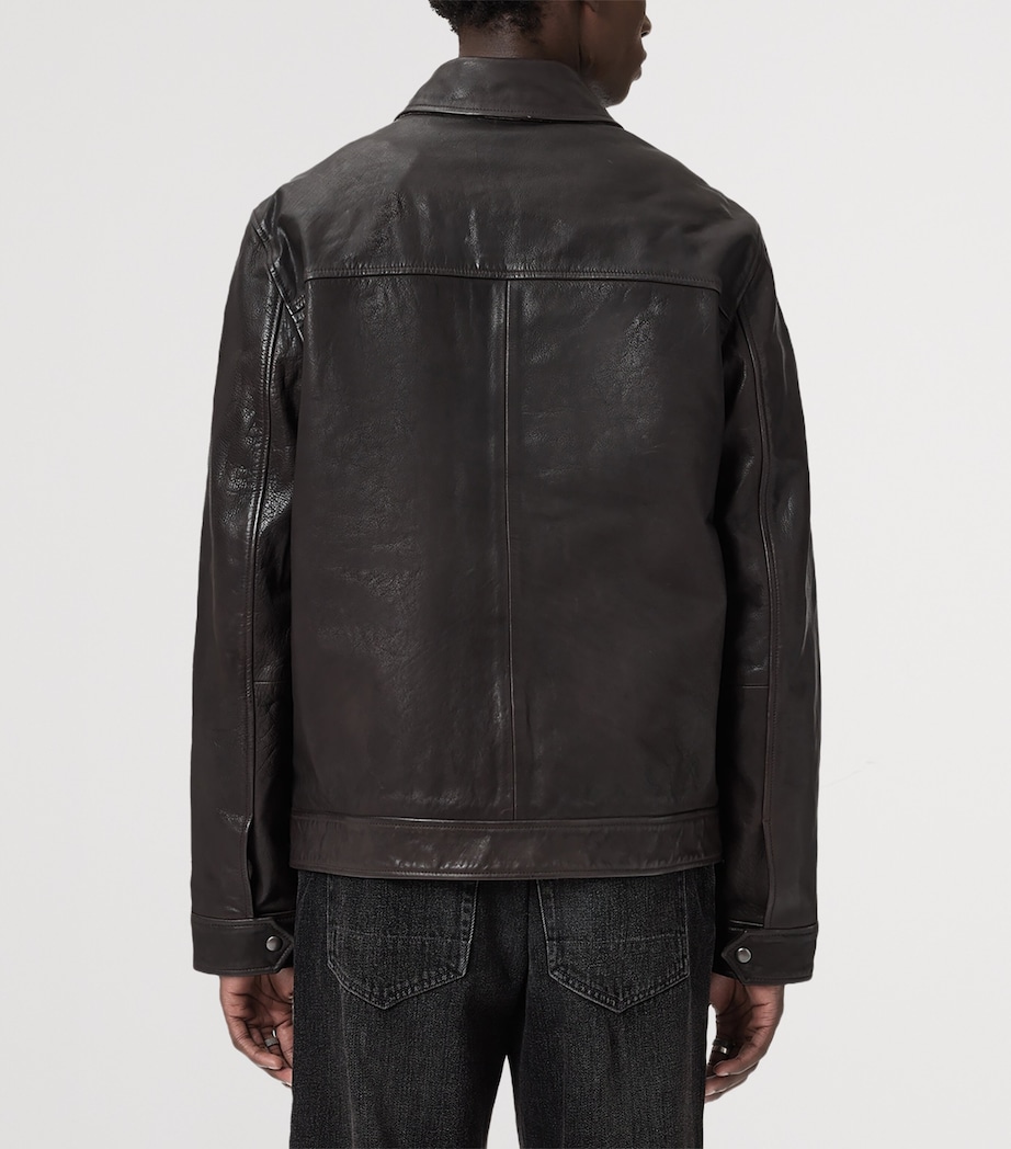 Leather Nates Jacket TRAIL BROWN Image 6