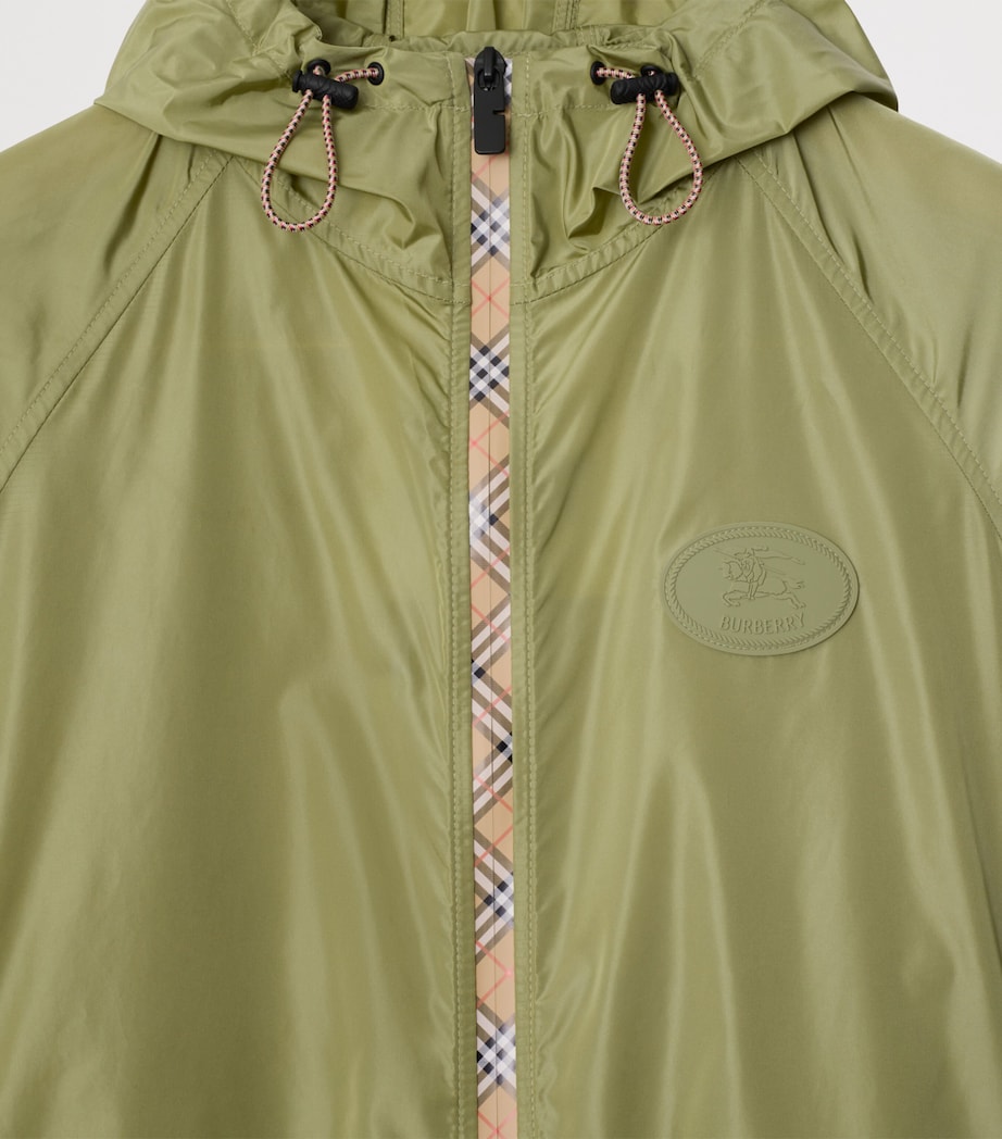 Check-Trim Hooded Jacket WREATH Image 6