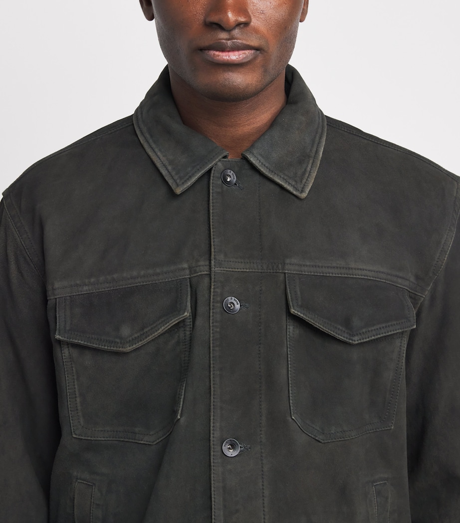 Goat Suede Jacket BLACK Image 6