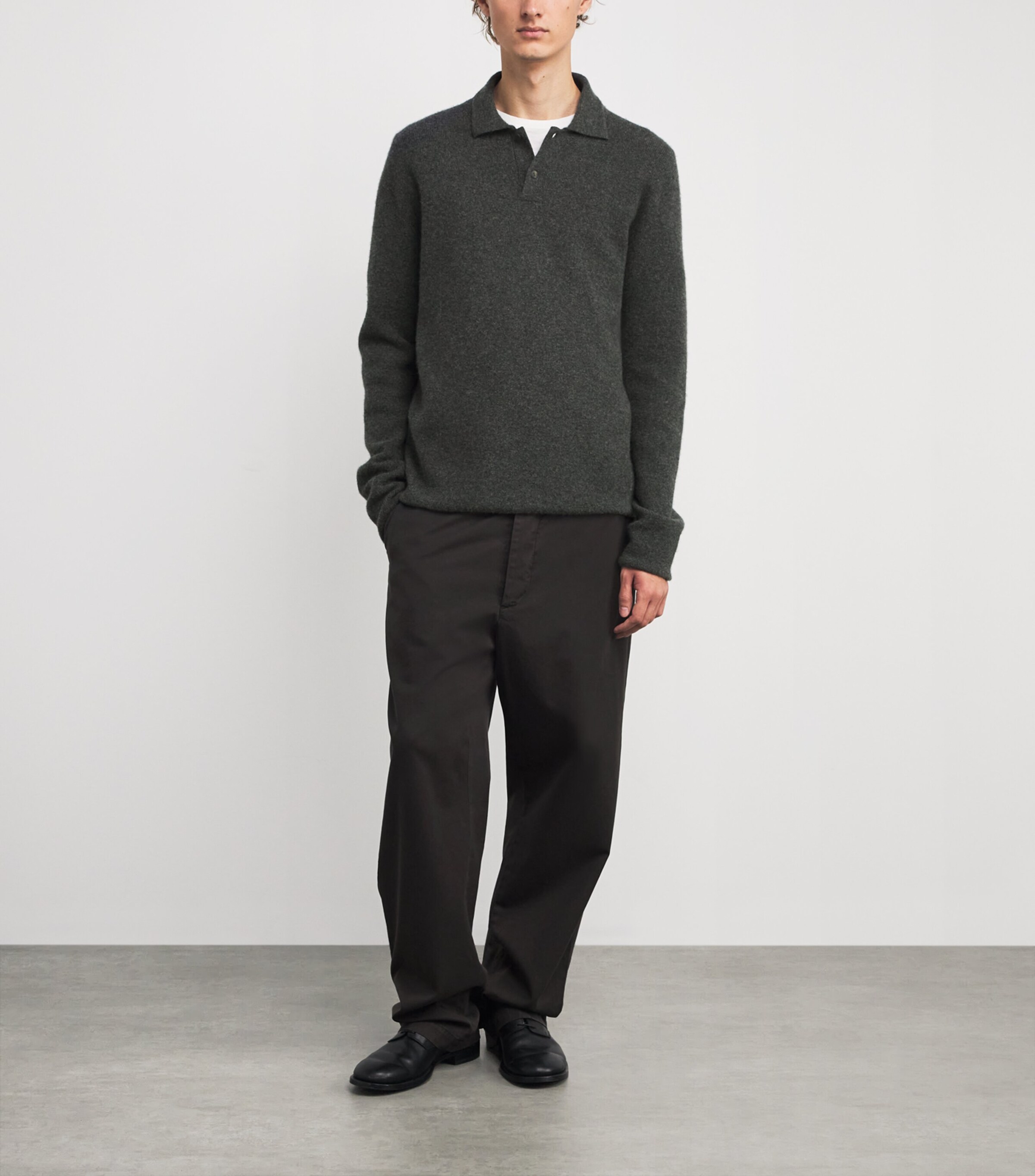 Tiger Cashmere Sweater MEDIUM GREY MELANGE Image 2